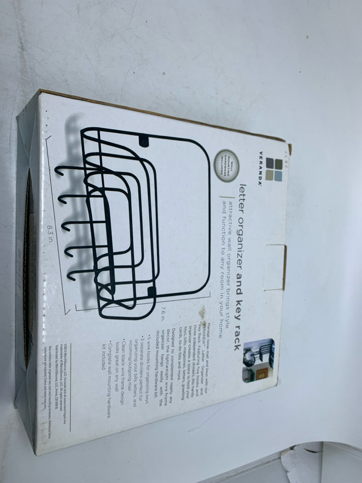 NIB LETTER & KEY RACK ORGANIZER.