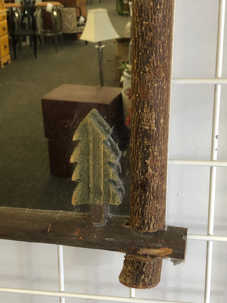 MOOSE WOOD STYLE MIRROR.
