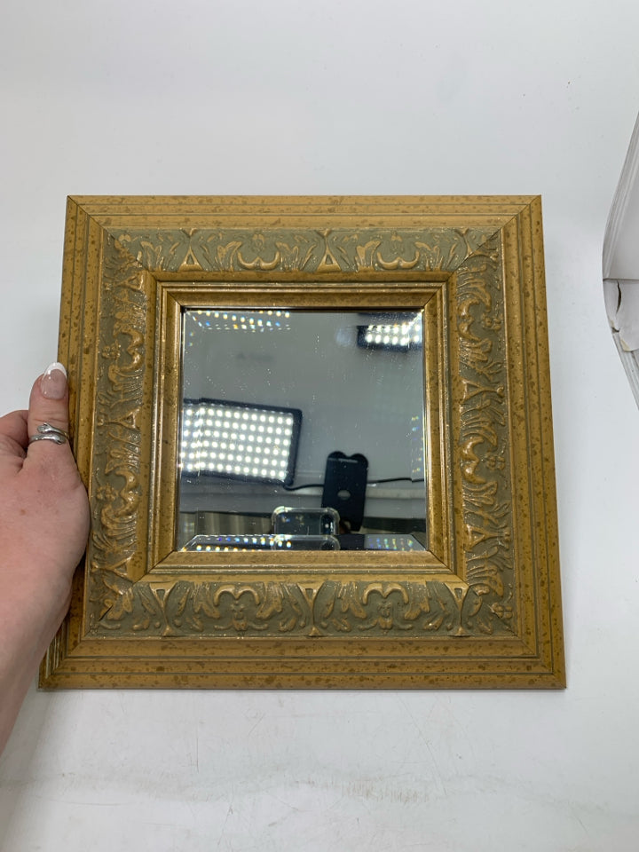 SQUARE DISTRESSED ORNATE MIRROR ROBERT GRACE.