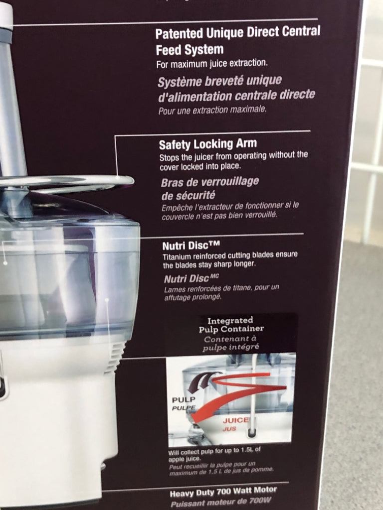 NIB BREVILLE THE JUICE FOUNTAIN COMPACT.