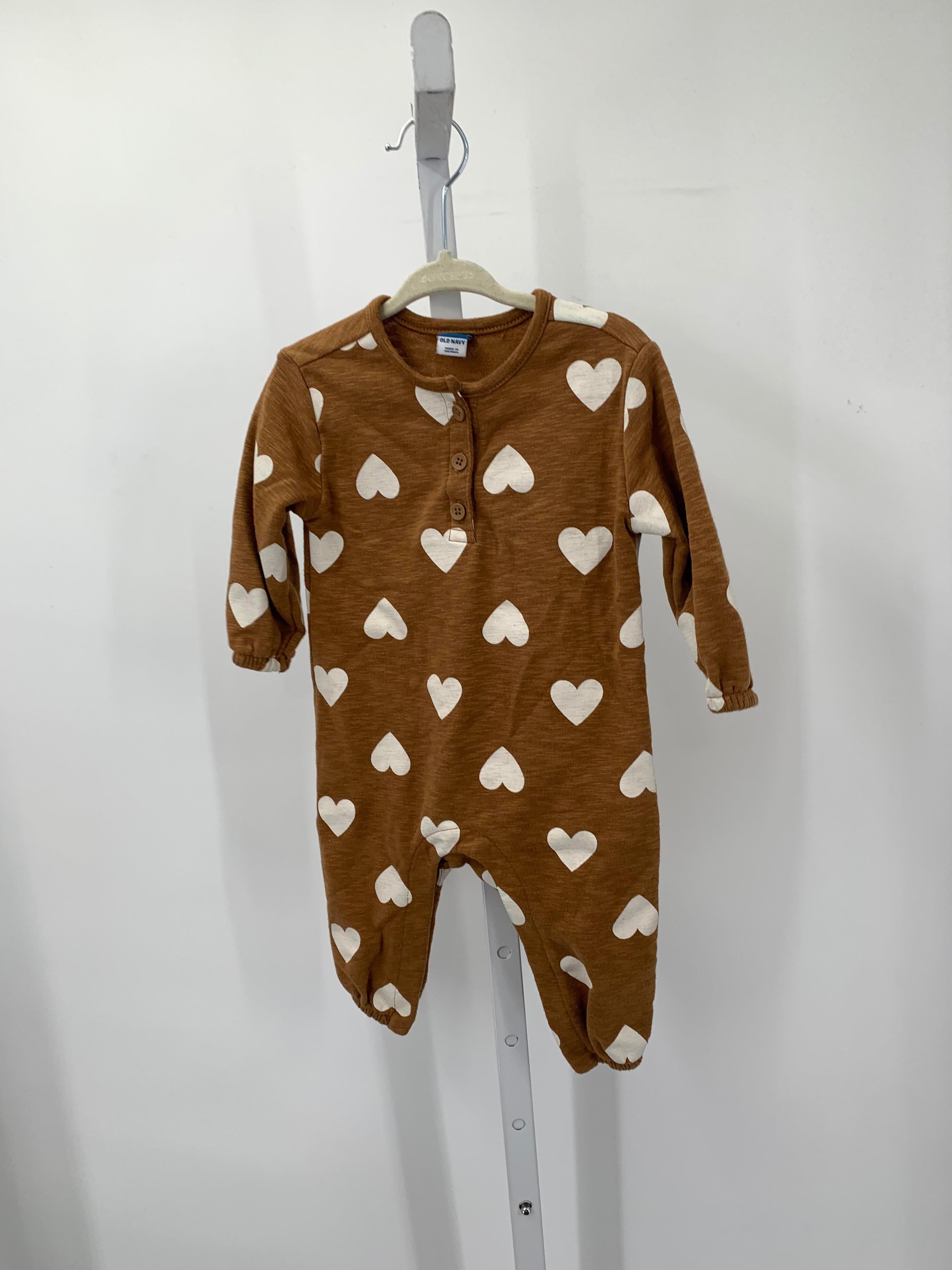 Old Navy Size 6-12 mon Girls Long Slv. Romper