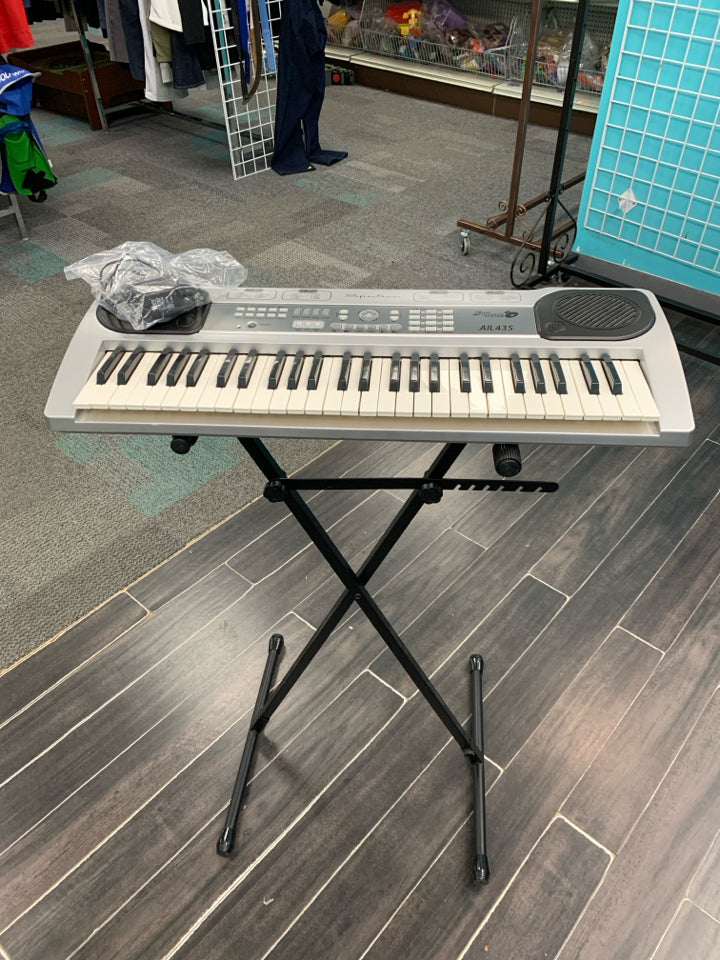 SPECTRUM AIL435 ELECTRIC KEYBOARD MUSICAL INSTRUMENT WITH STAND