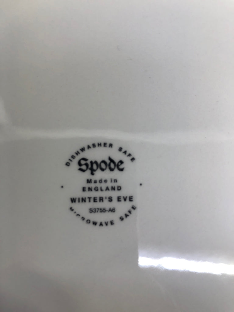 RED SPODE WINTER SCENE PLATE.