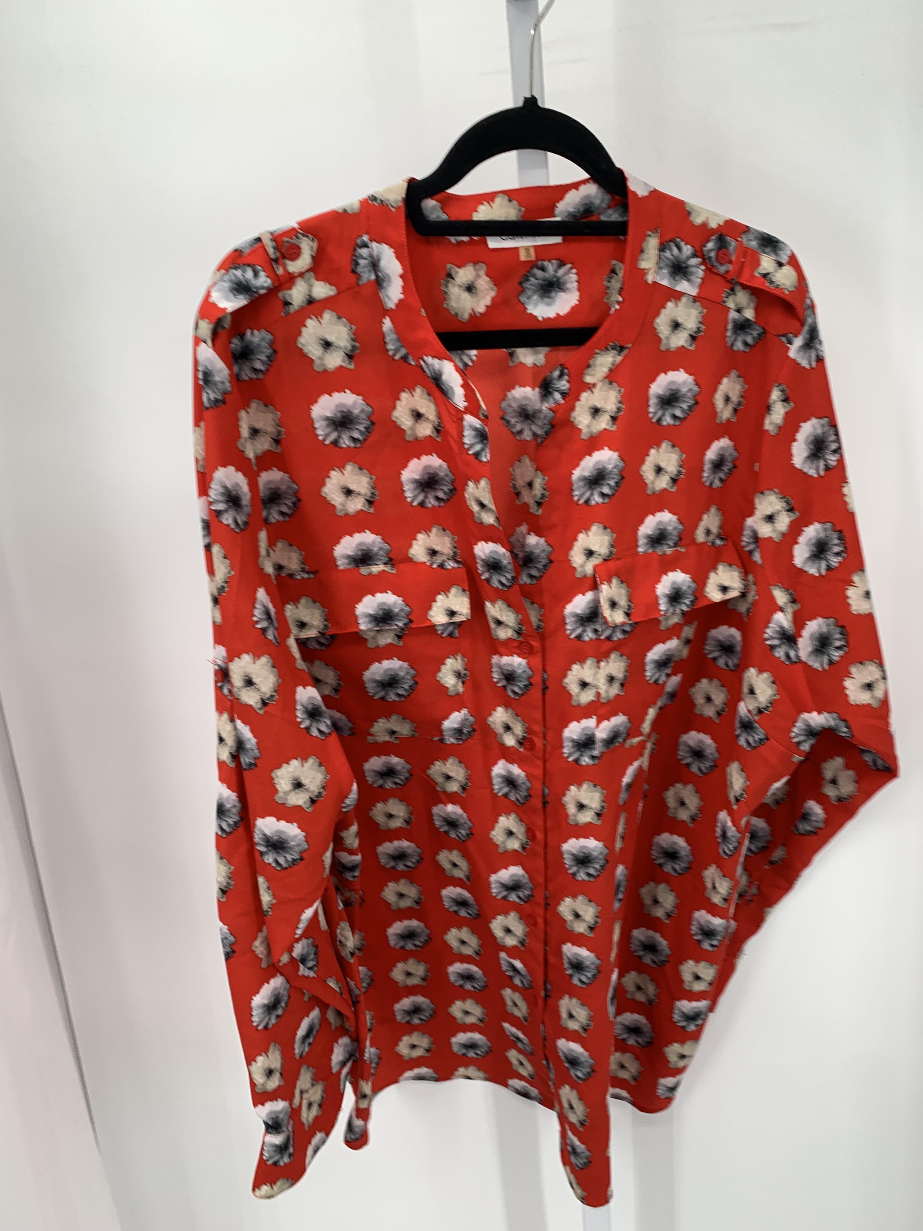 Calvin Klein Size 3X Womens Long Sleeve Shirt