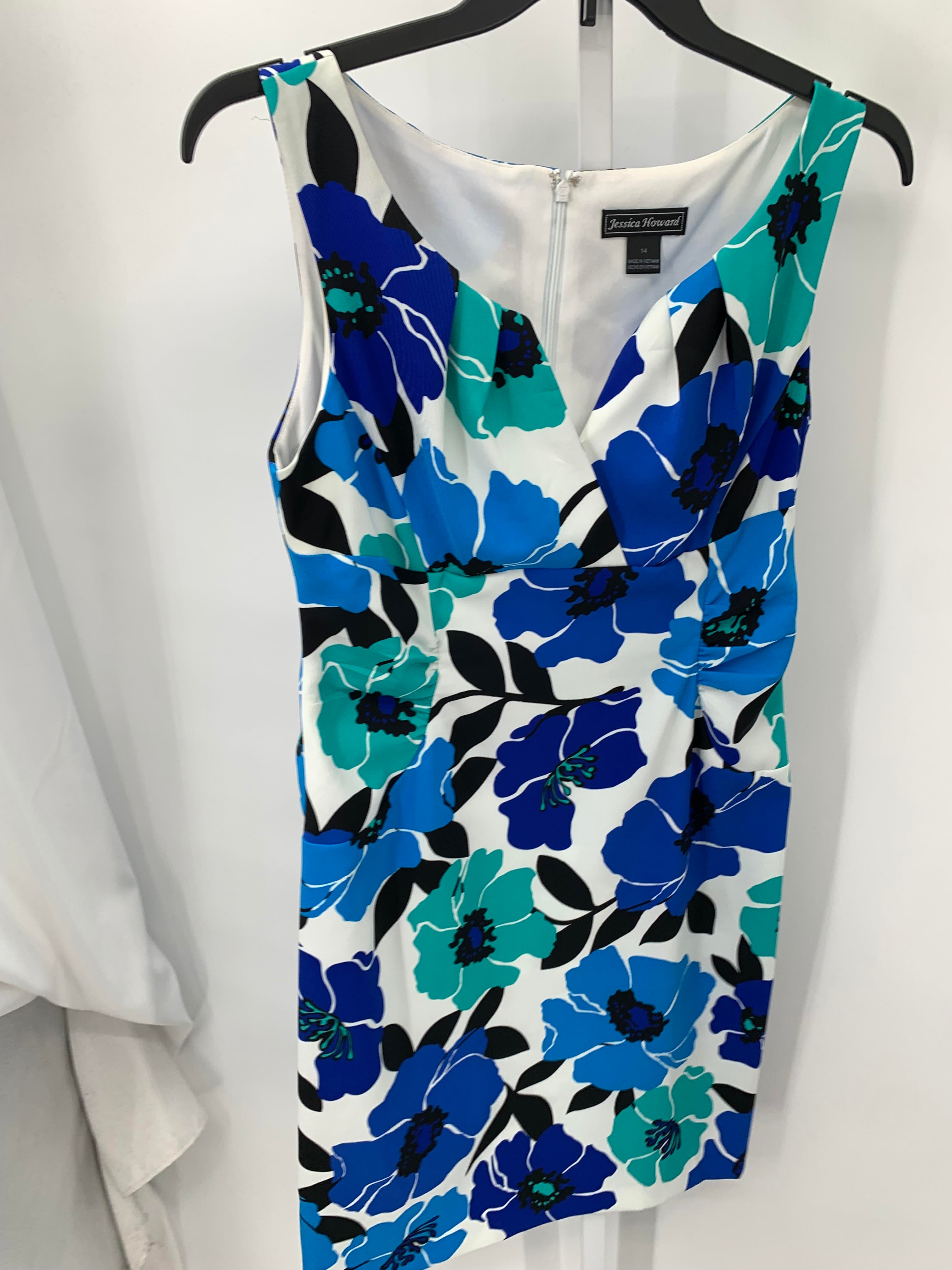 Jessica Howard Size 14 Misses Sleeveless Dress