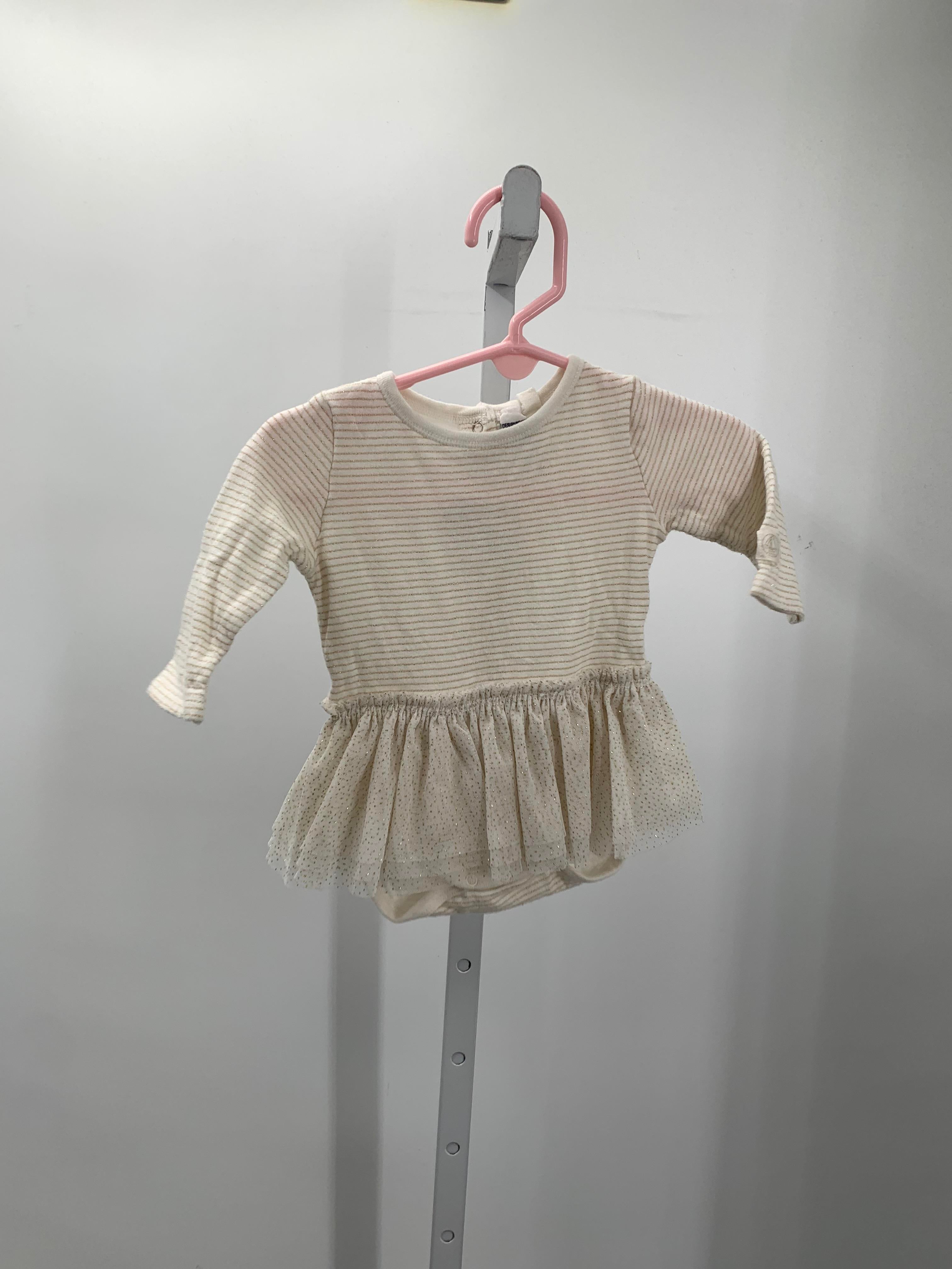 Petit Bateau Size 6 Months Girls Long Sleeve Shirt