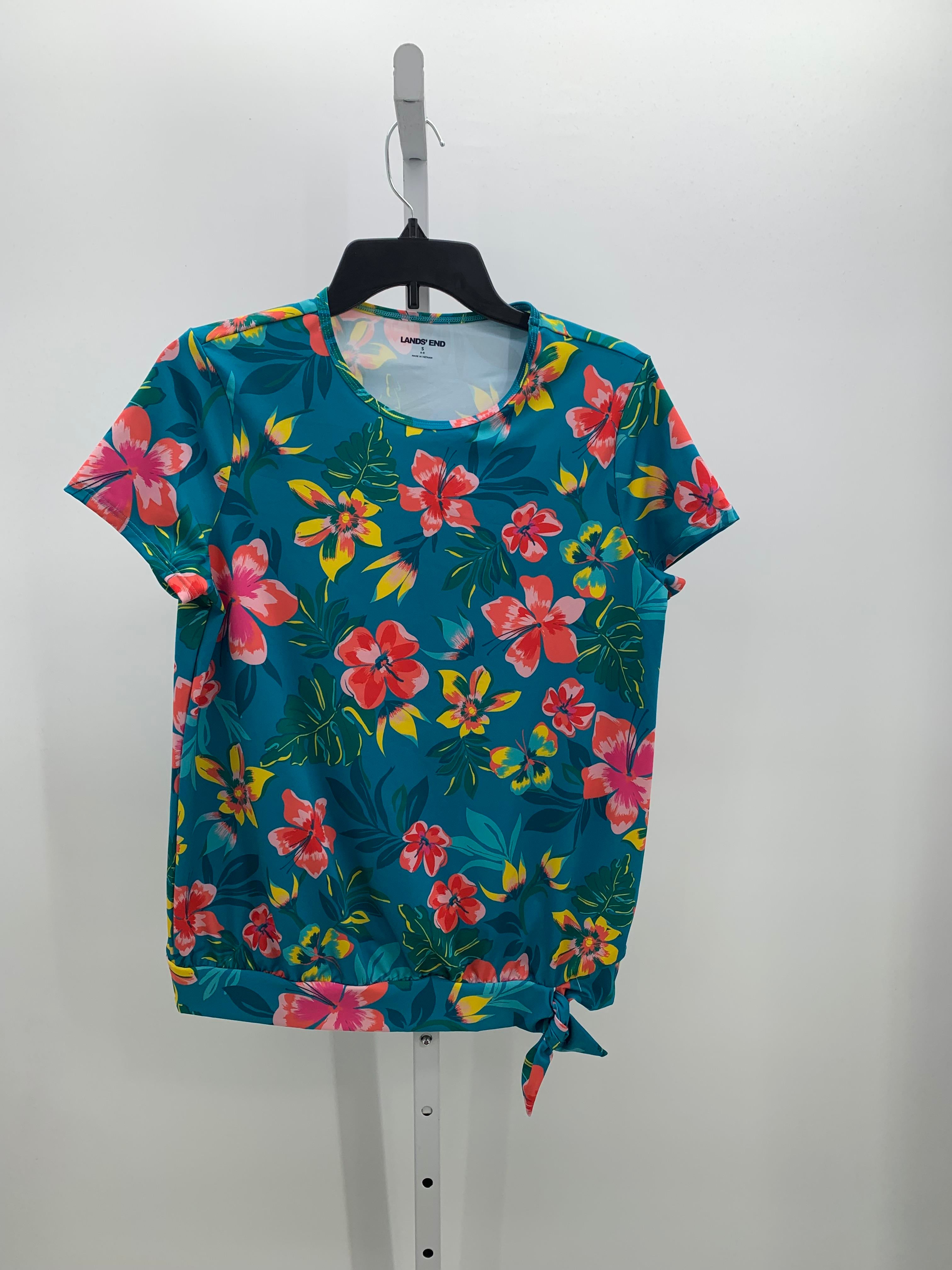 Lands End Size Small Misses Short Sleeve Shirt