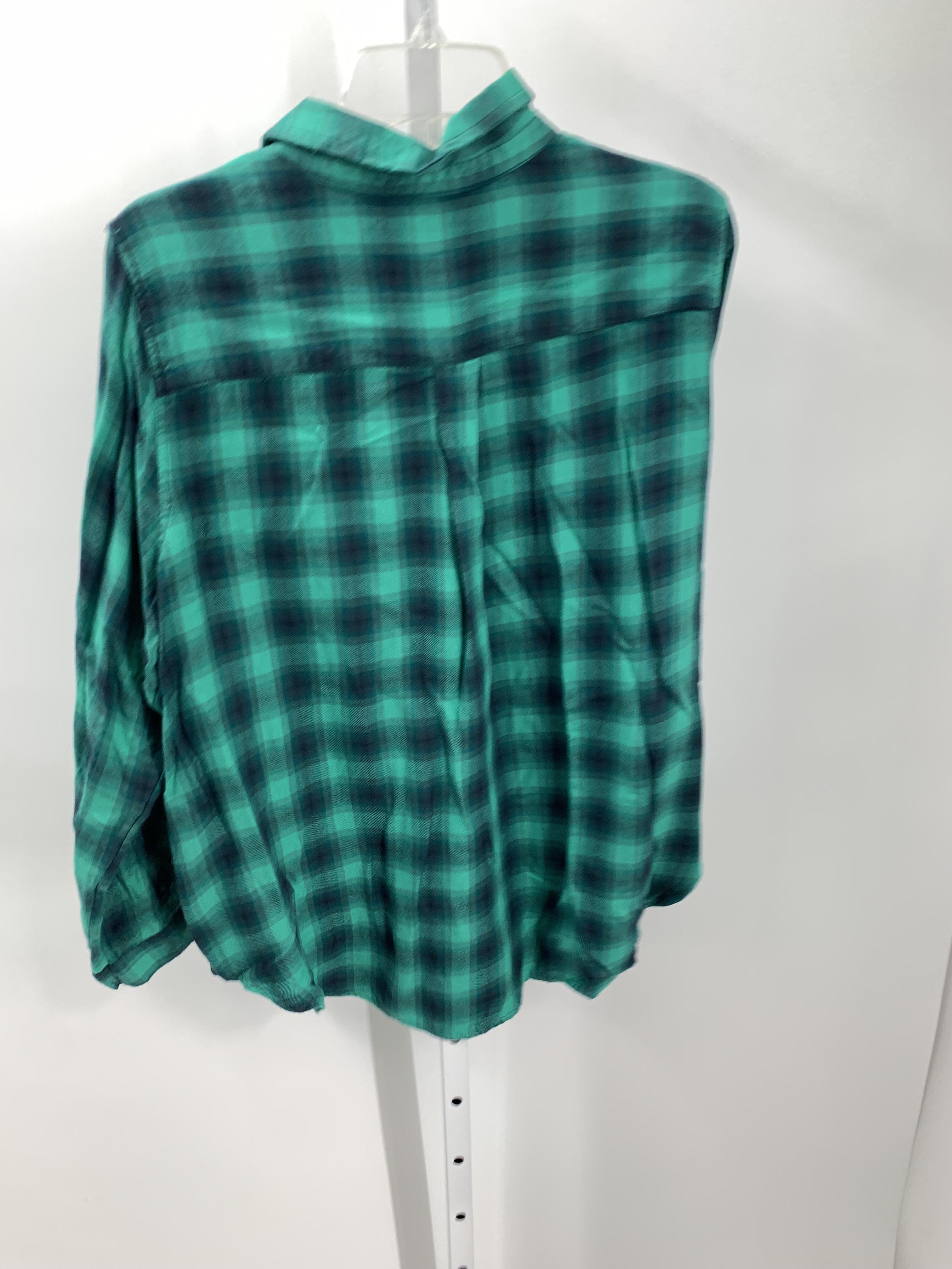 Terra & Sky Size 1X Womens Long Sleeve Shirt