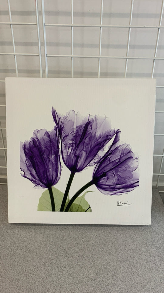 PURPLE TULIPS CANVAS.