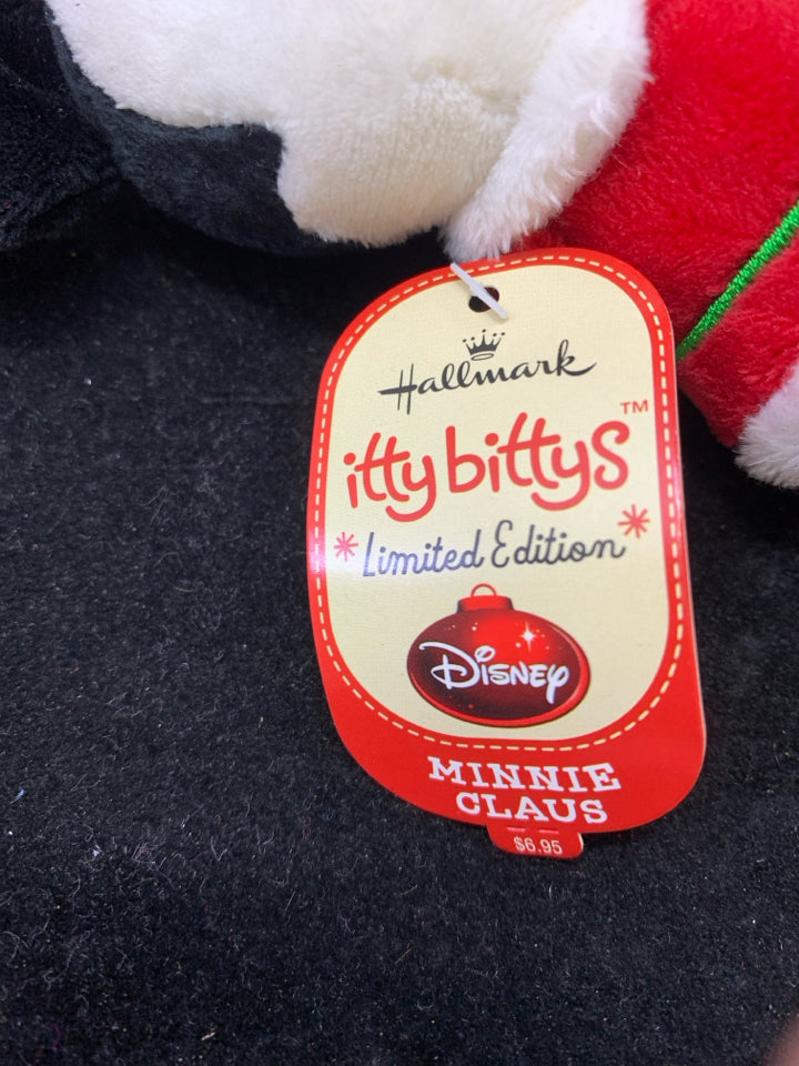 MINNIE CLAUS ITTY BITTYS HALLMARK PLUSH.