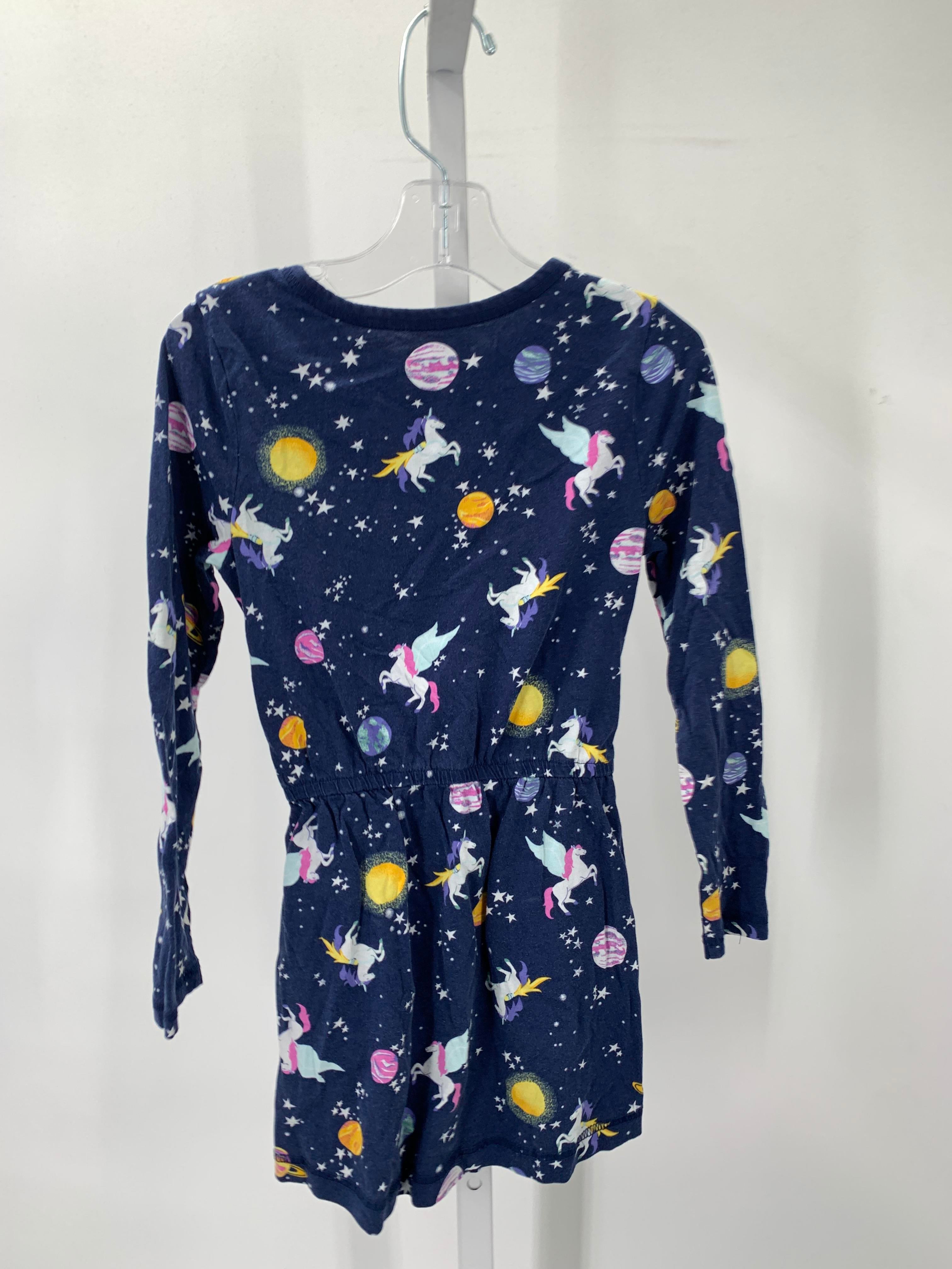 Lands End Size 5-6 Girls Long Sleeve Dress