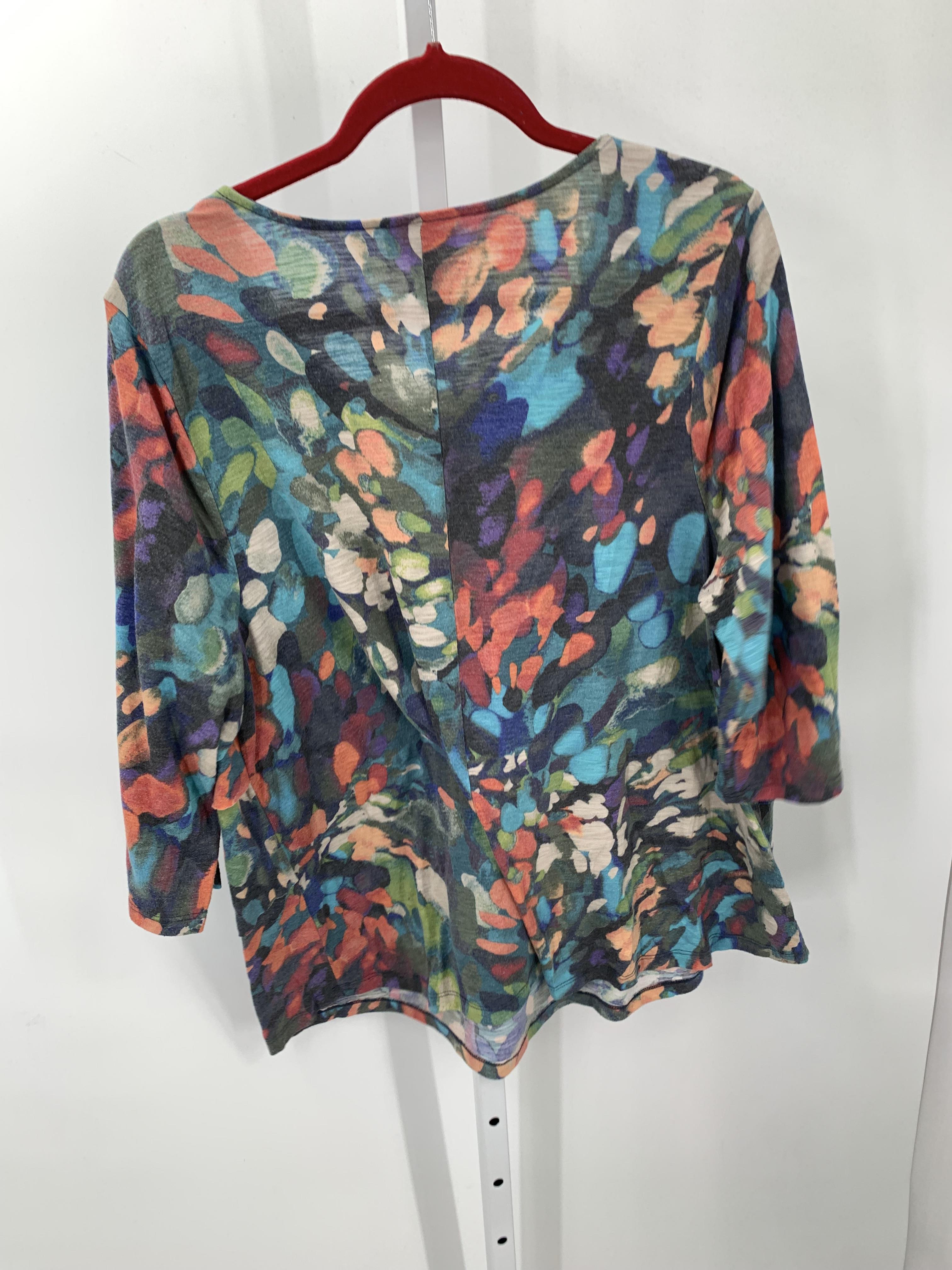 Catherine Size 1X Womens 3/4 Sleeve Shirt
