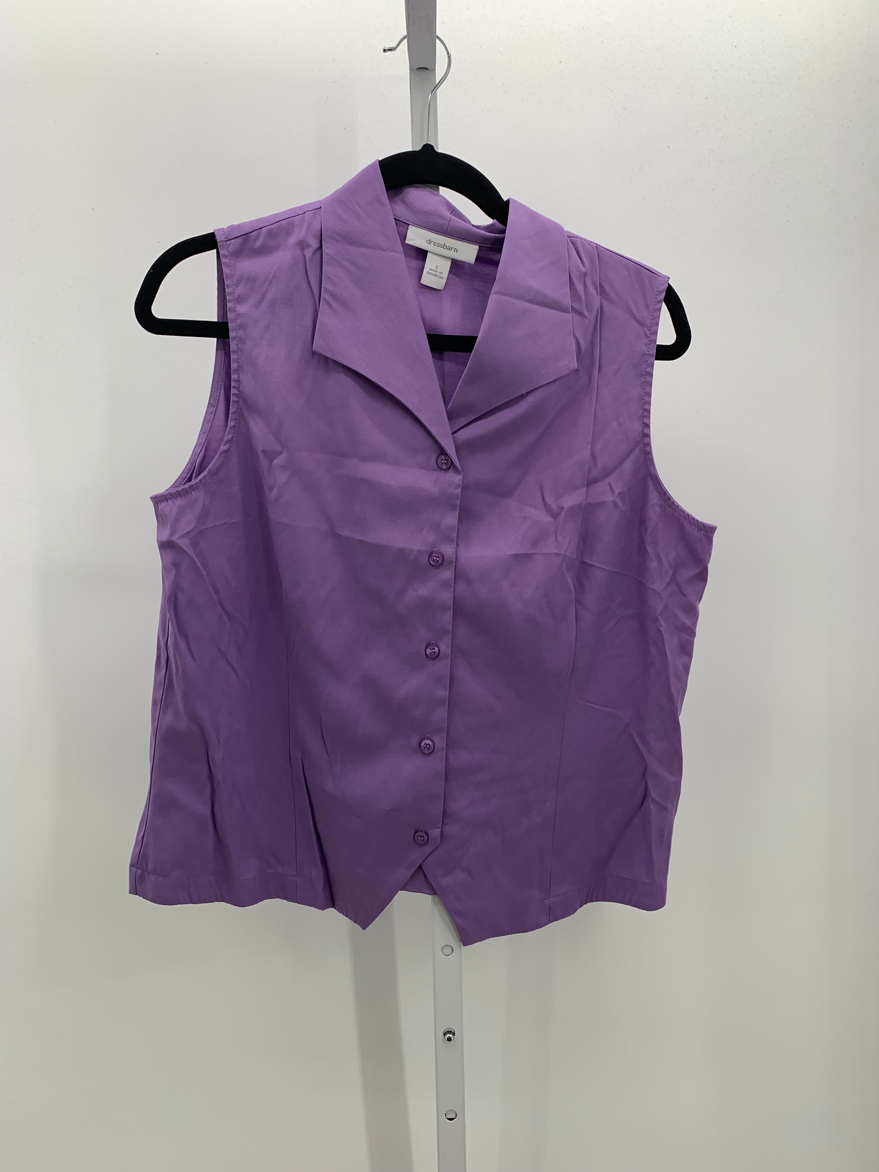 Dress Barn Size Large Misses Sleeveless Shirt