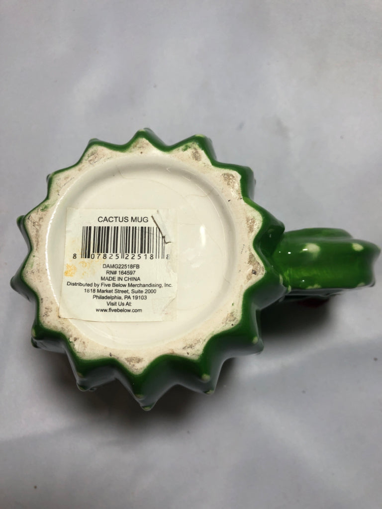 CACTUS SHAPED COFFEE MUG.