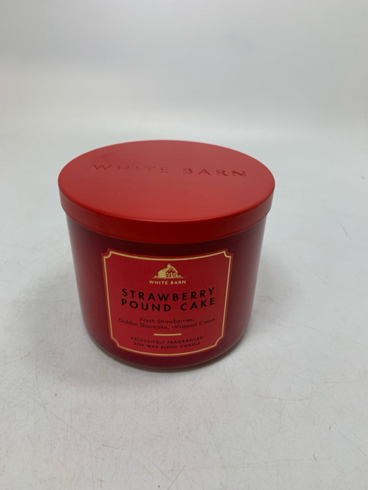 STRAWBERRY POUND CAKE.