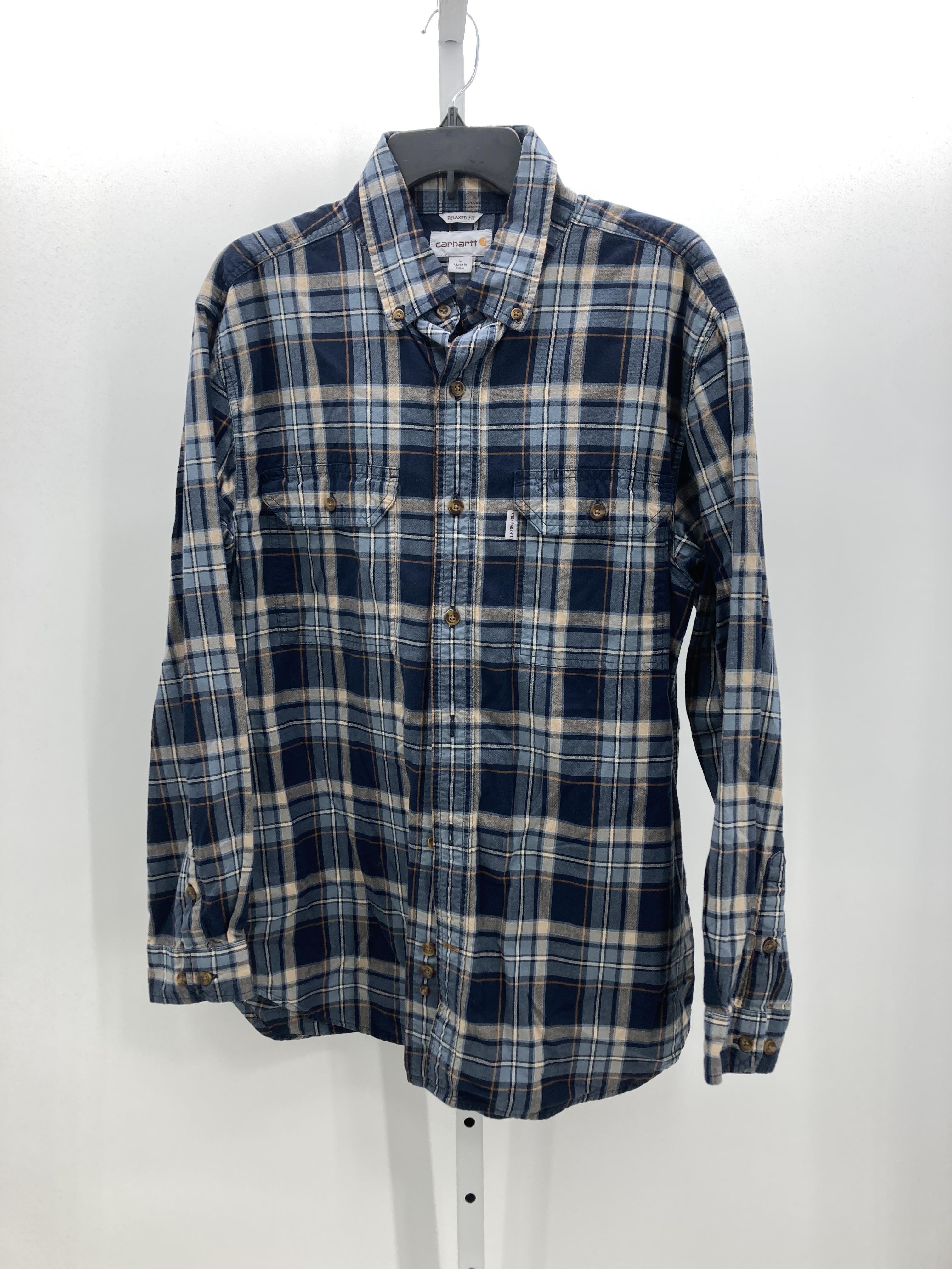 PLAID BTN DOWN