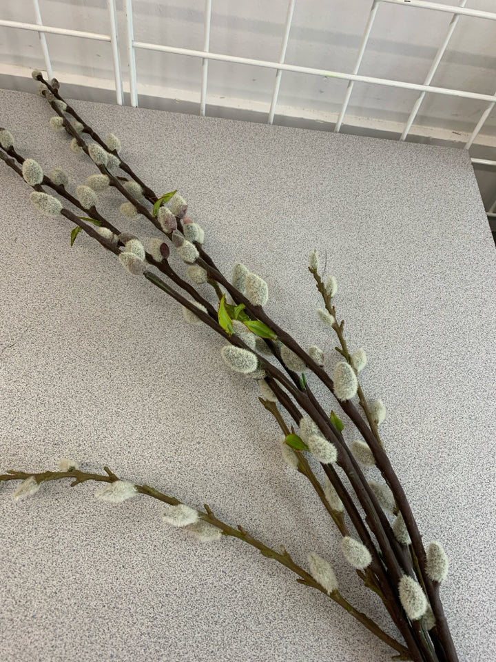 FAUX WILLOW PLANT BUNDLE ON FAUX BRANCHES.