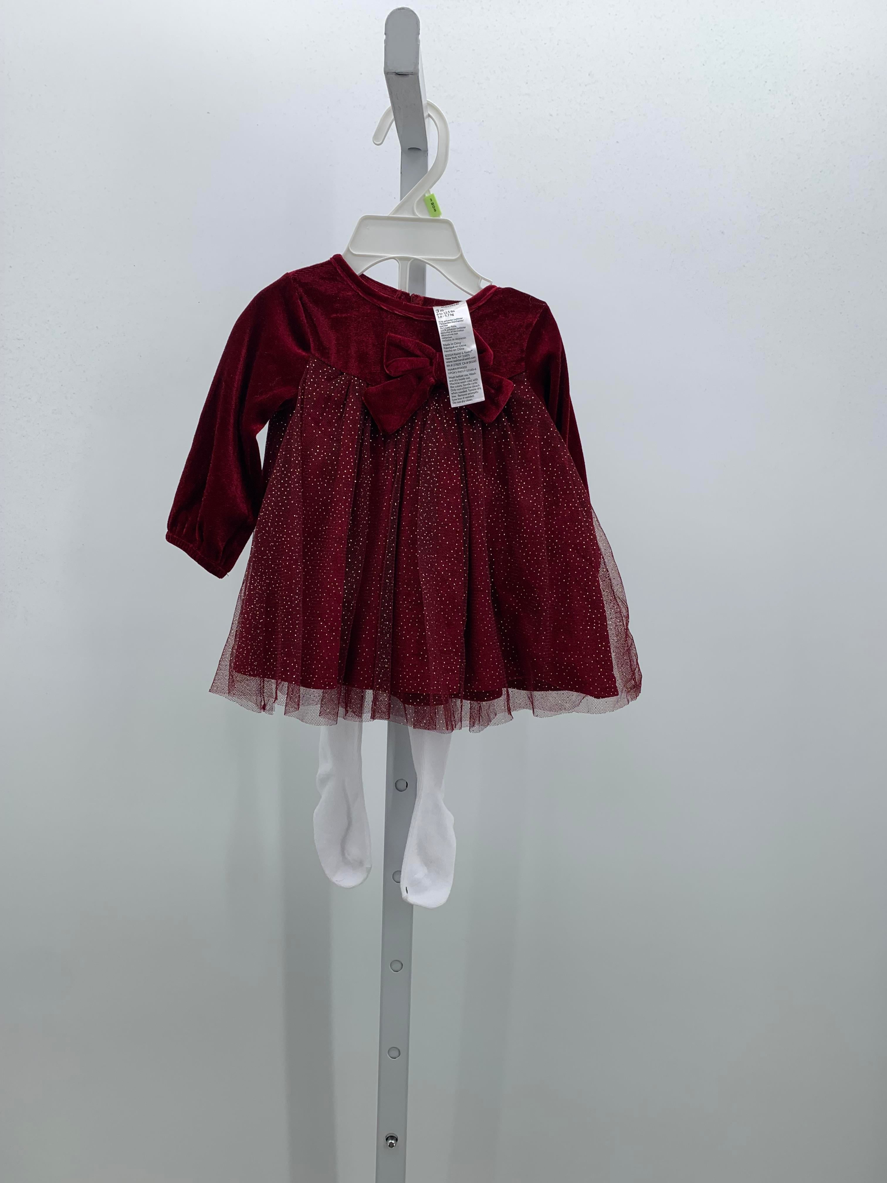 Baby Starters Size 3 Months Girls Long Sleeve Dress