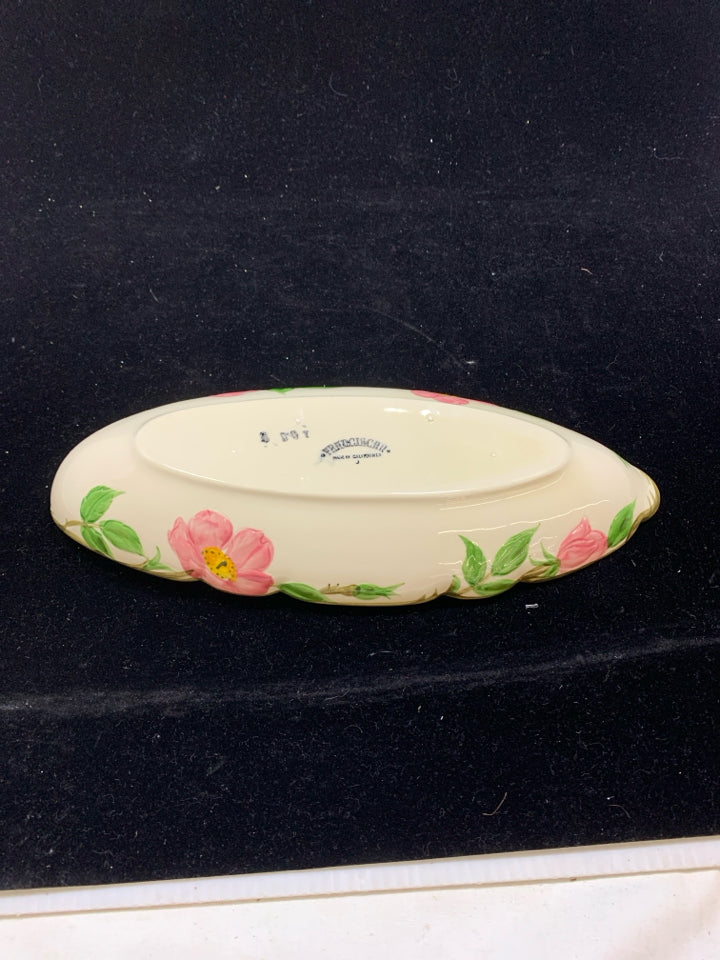 VTG OBLONG DESERT ROSE FRANCISCAN WARE TRAY.