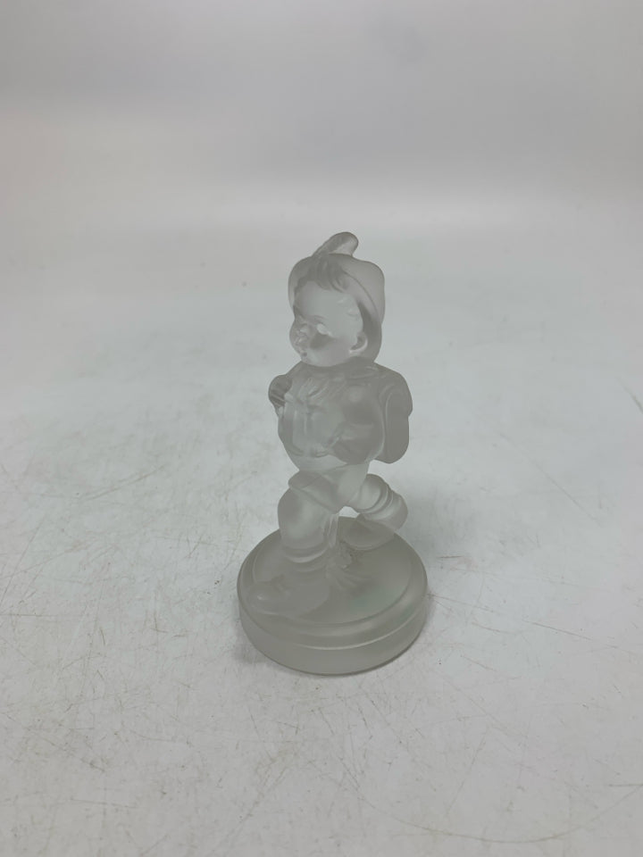 LEAD CRYSTAL HUMMEL SCHOOL BOY FIGURINE 1992.