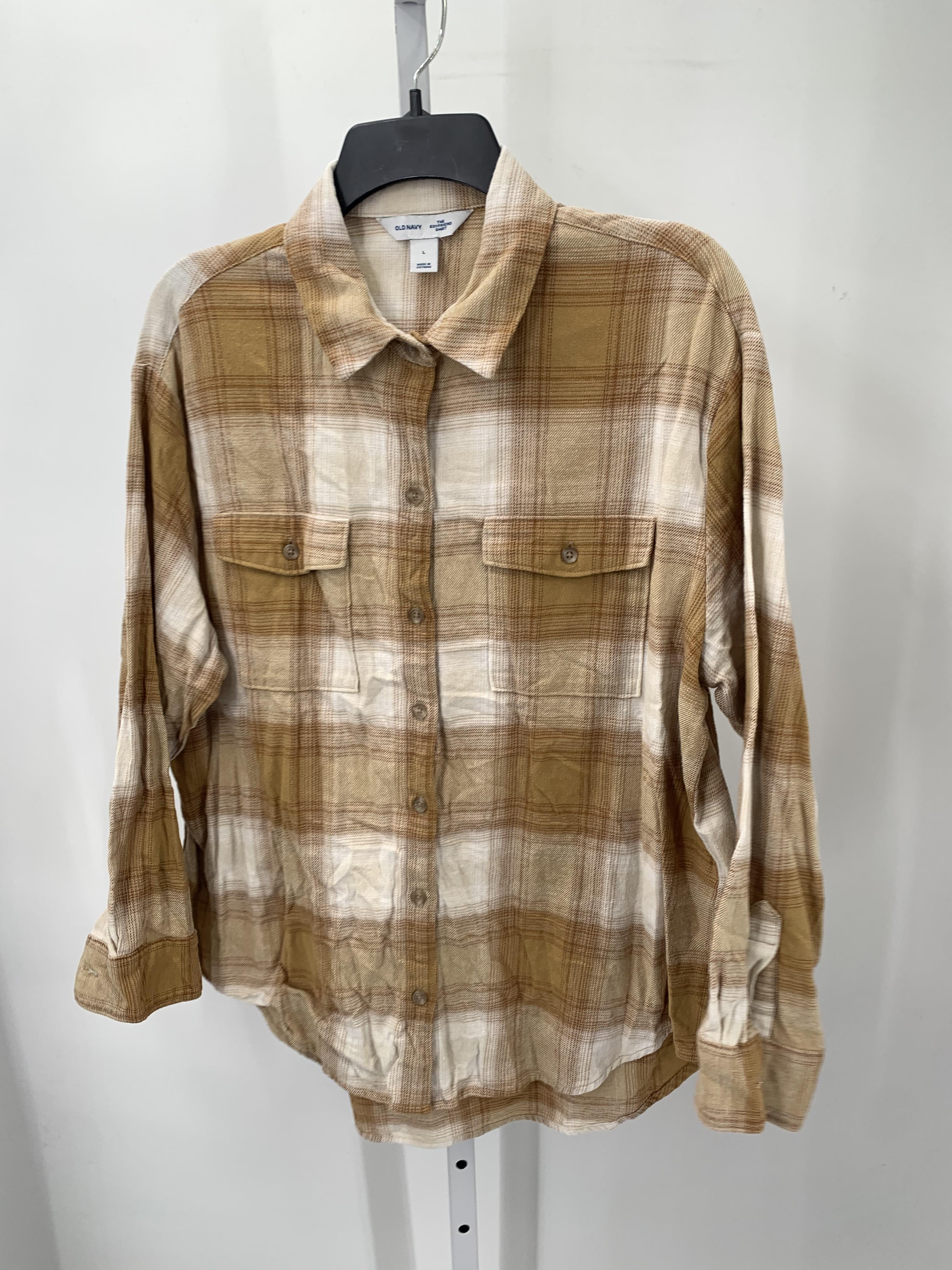 Old Navy Size Large Misses Long Sleeve Shirt