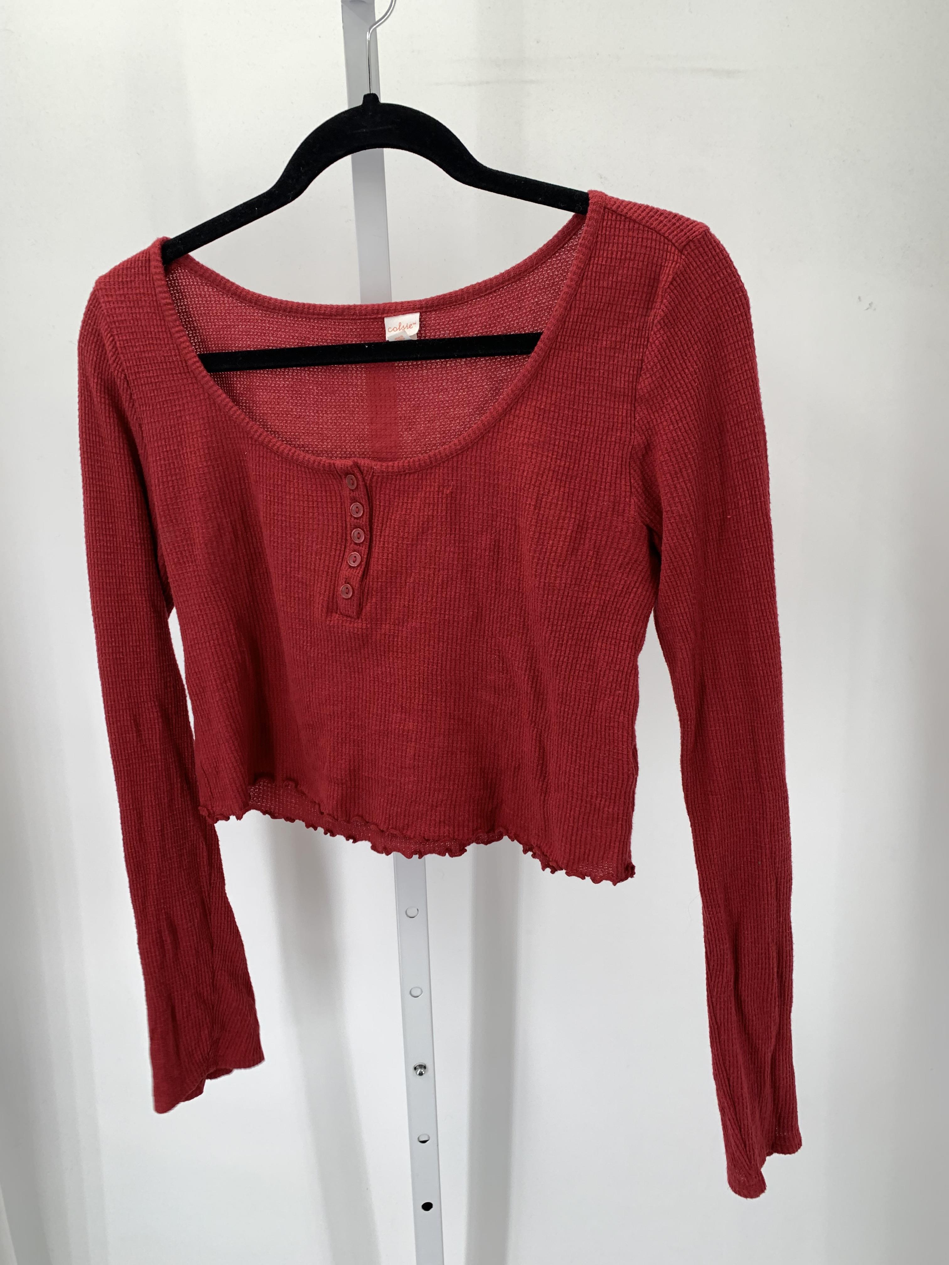 Colsie Size Medium Juniors Long Sleeve Shirt