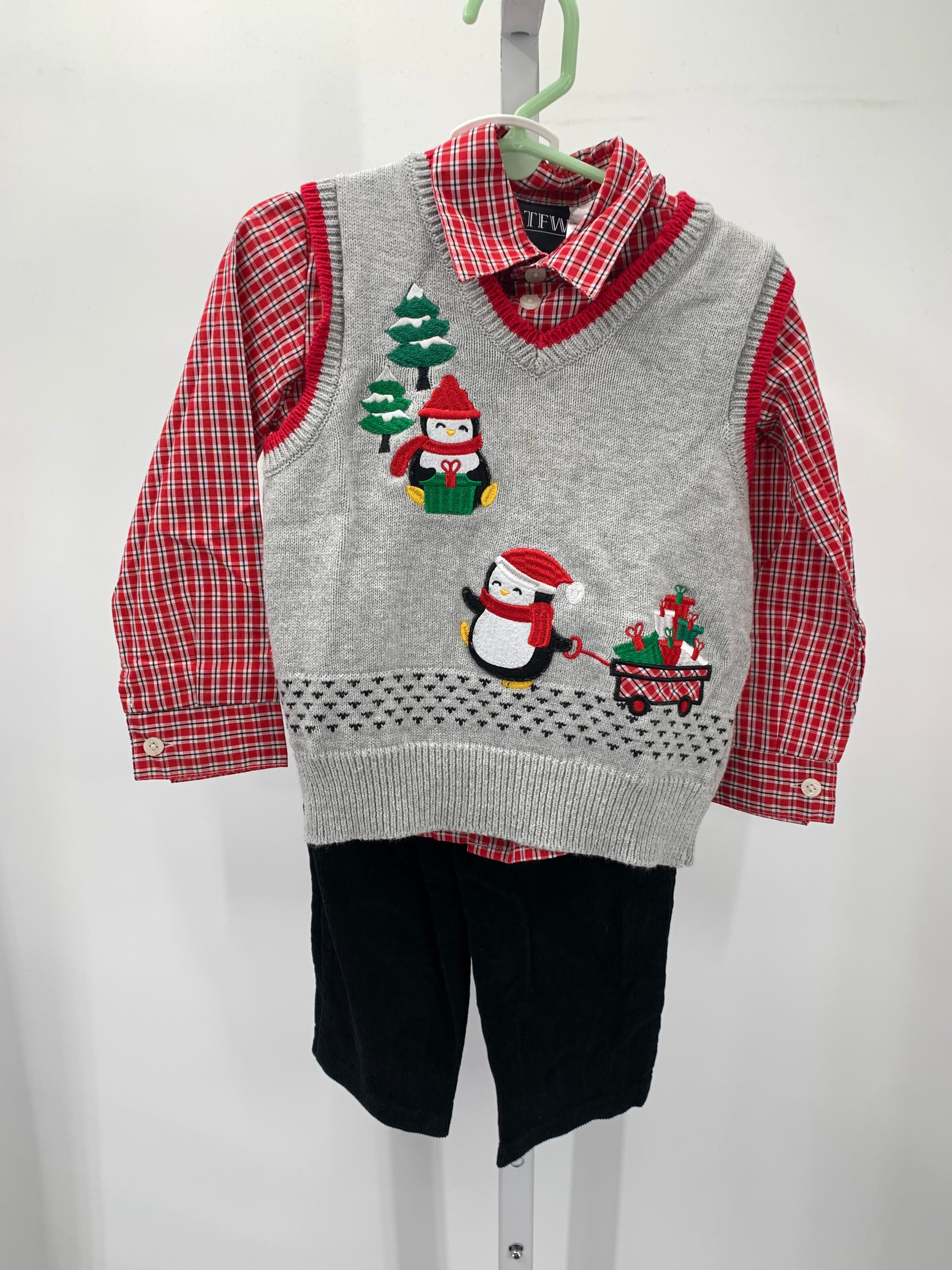 PENGUIN VEST PLAID SHIRT AND PANTS'