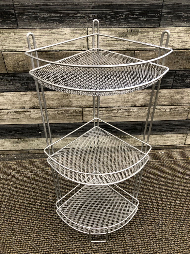 3-TIER METAL CORNER STORAGE.