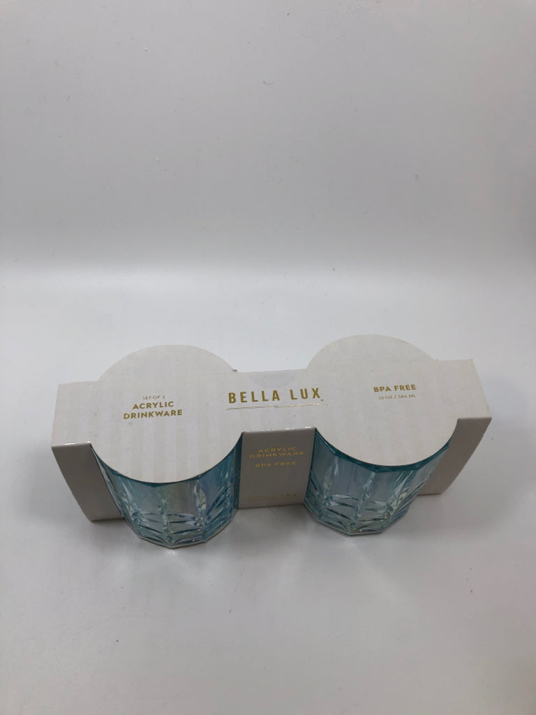 NIP 2 IRIDESCENT ACRYLIC DRINKWARE.
