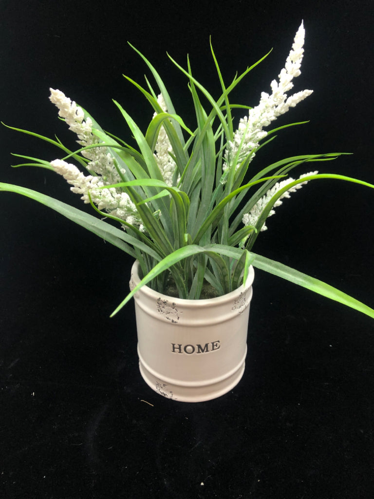 "HOME" FAUX PLANT.