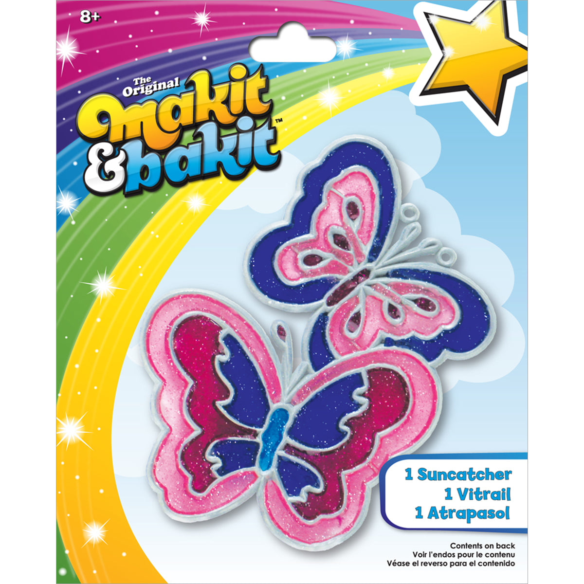 Makit & Bakit Suncatcher Kit-Butterflies -