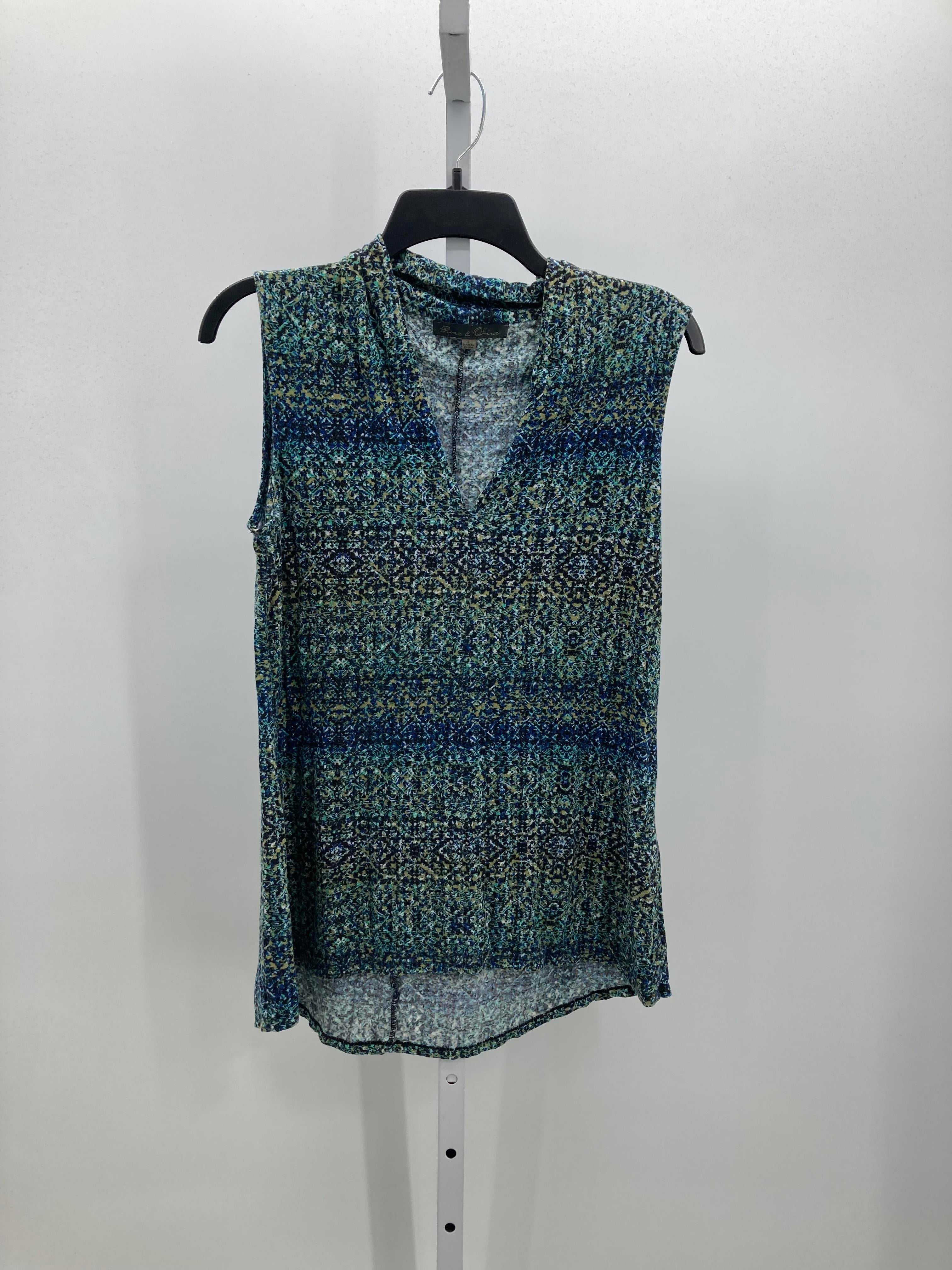 Rose & Olive Size Large Misses Sleeveless Shirt