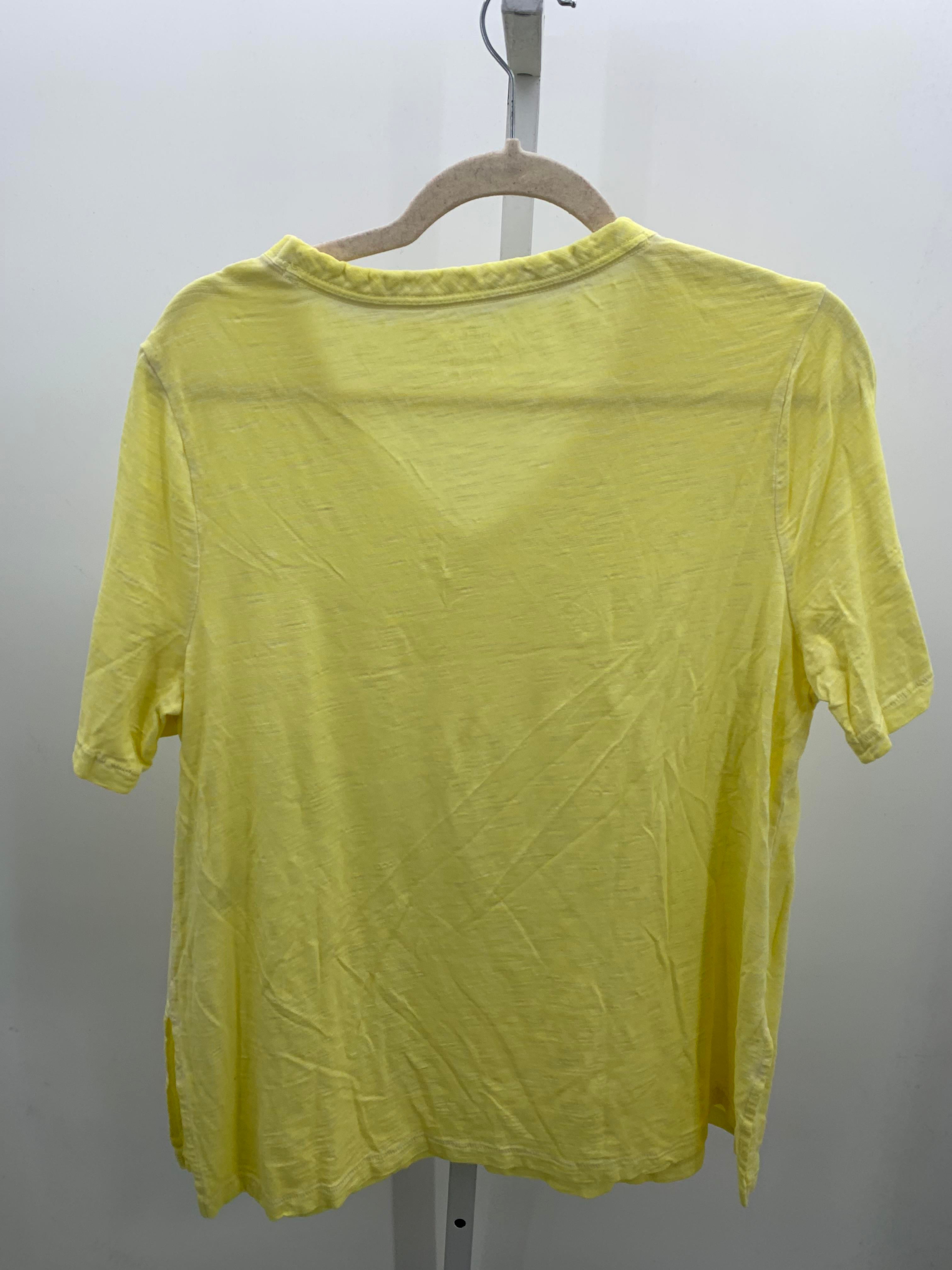 Chico's Size Large Misses Short Sleeve Shirt