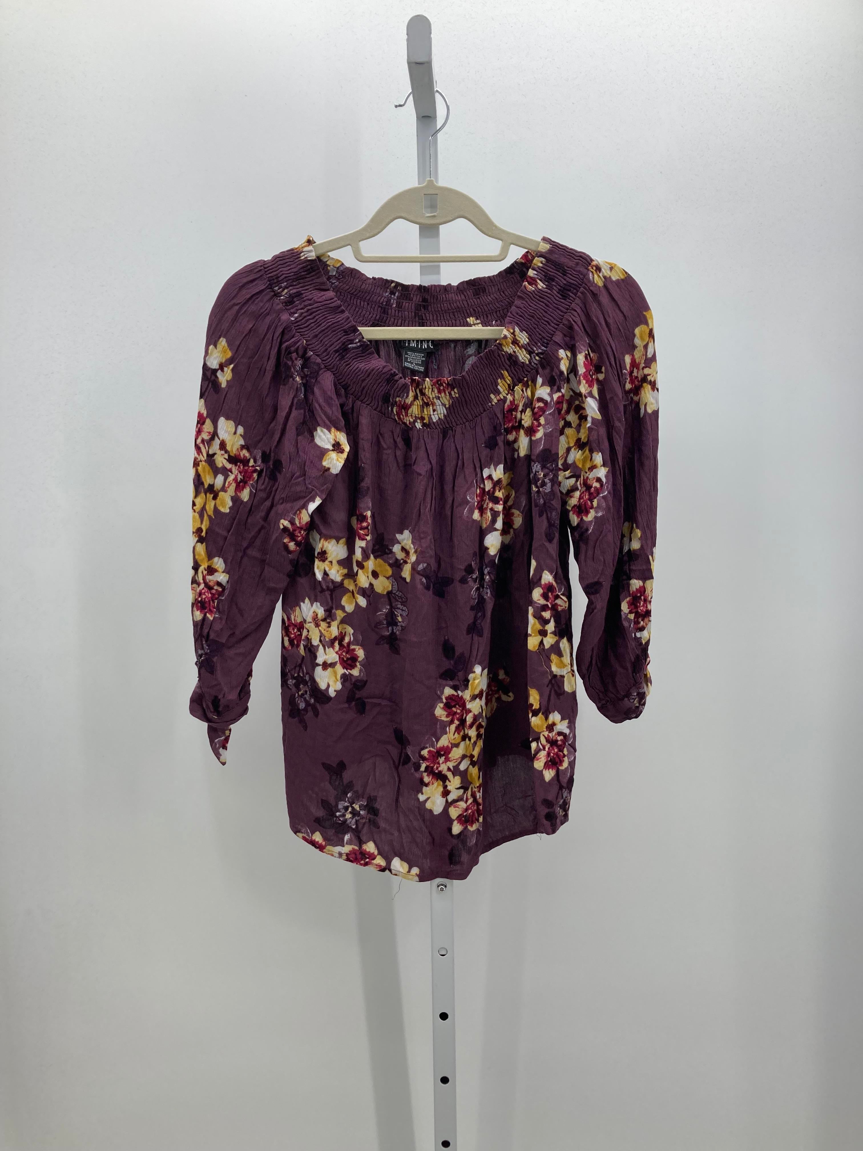 Size Large Misses 3/4 Sleeve Shirt