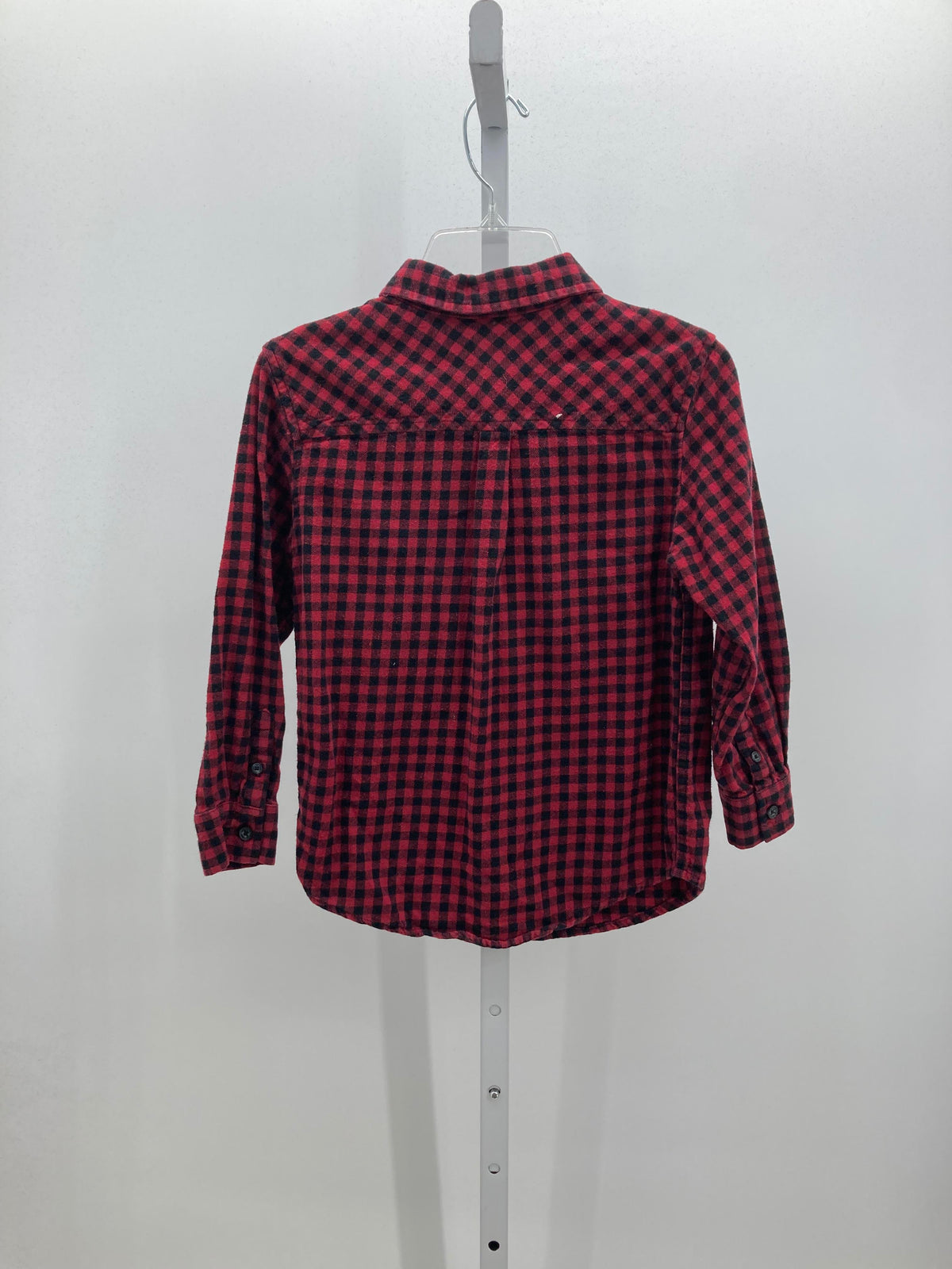 BLACK PLAID BTN DOWN