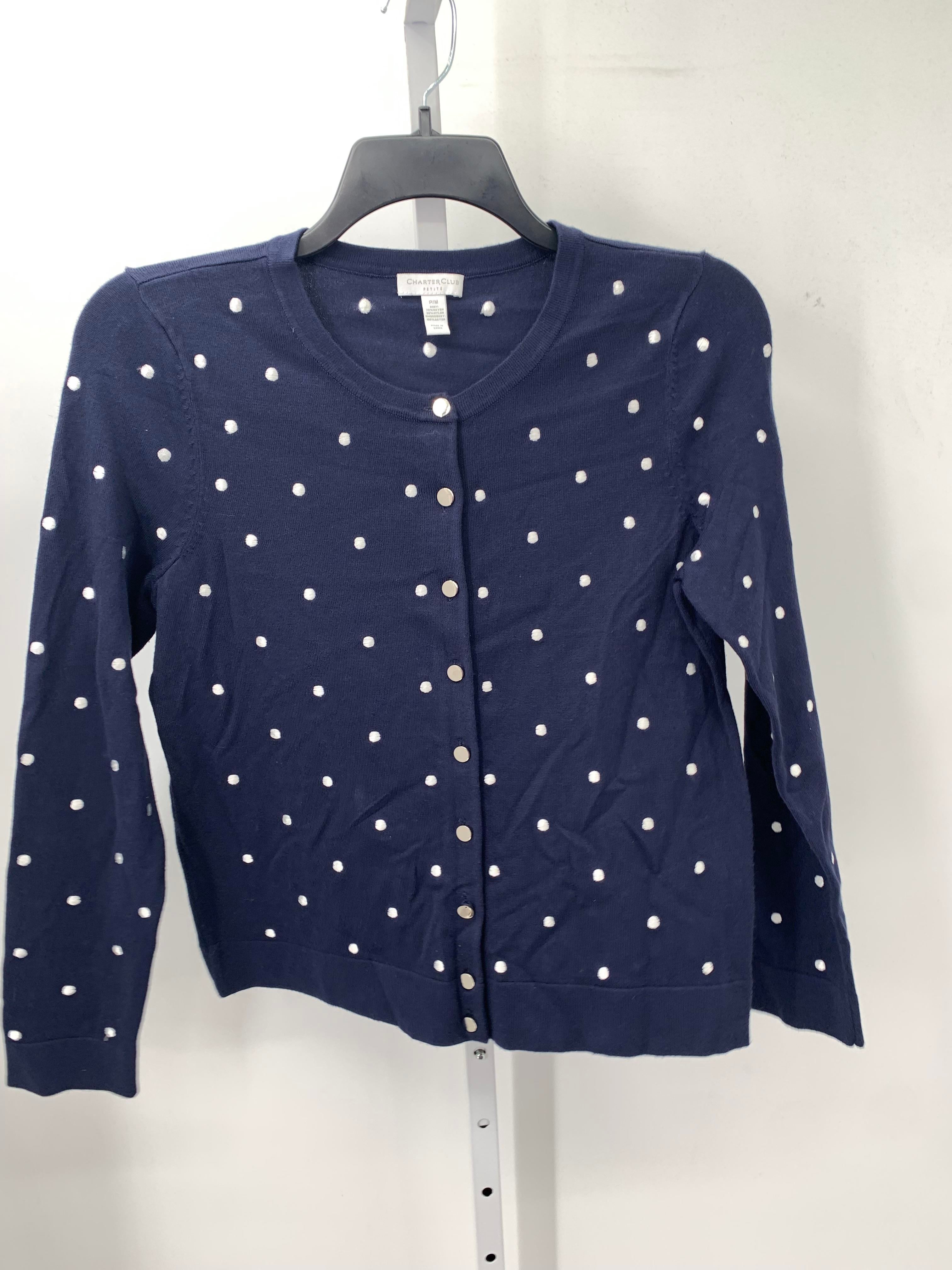 Charter Club Size Medium Petite Petite Long Sleeve Shirt
