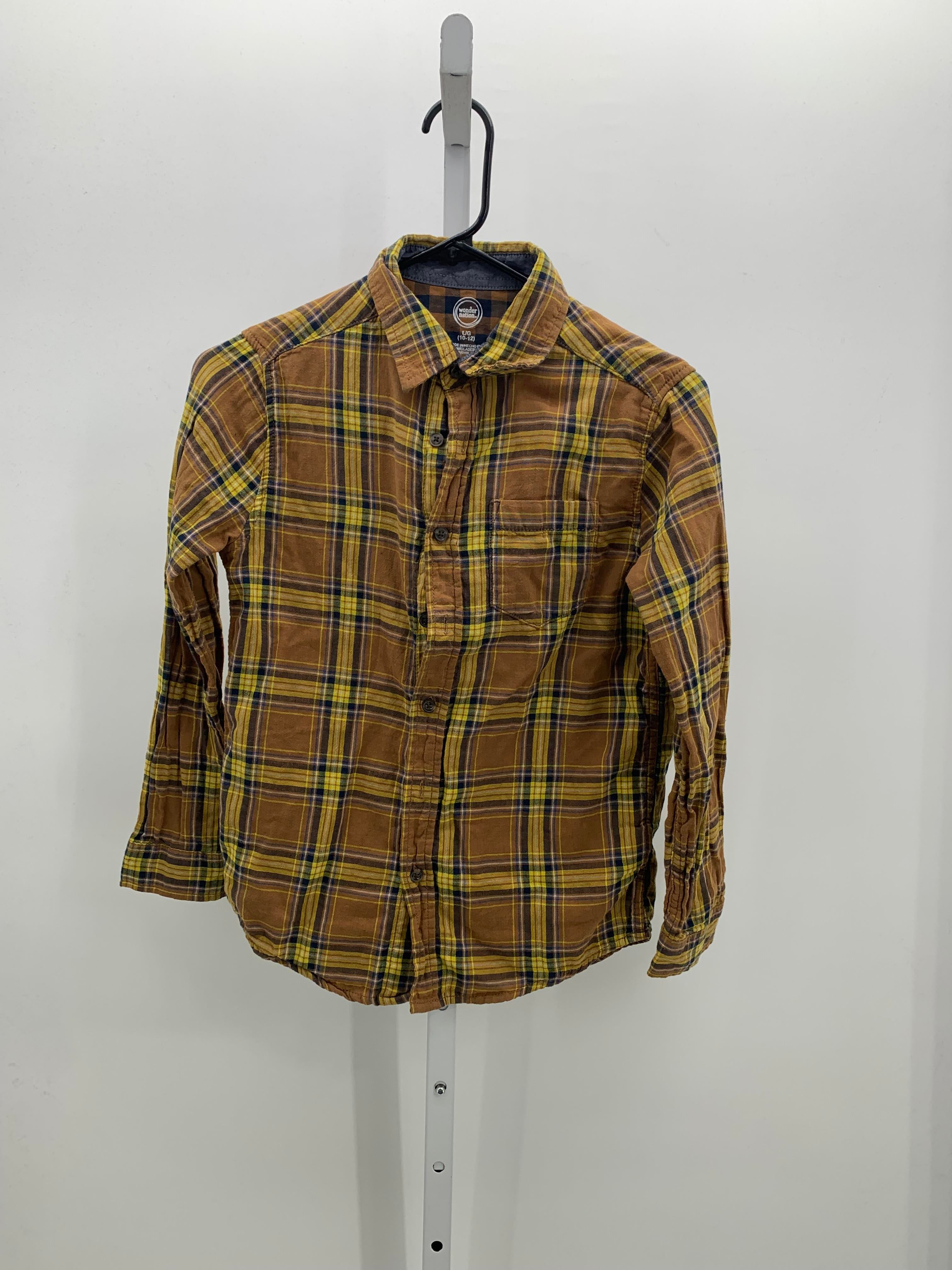 YELLOW PLAID BTN DOWN