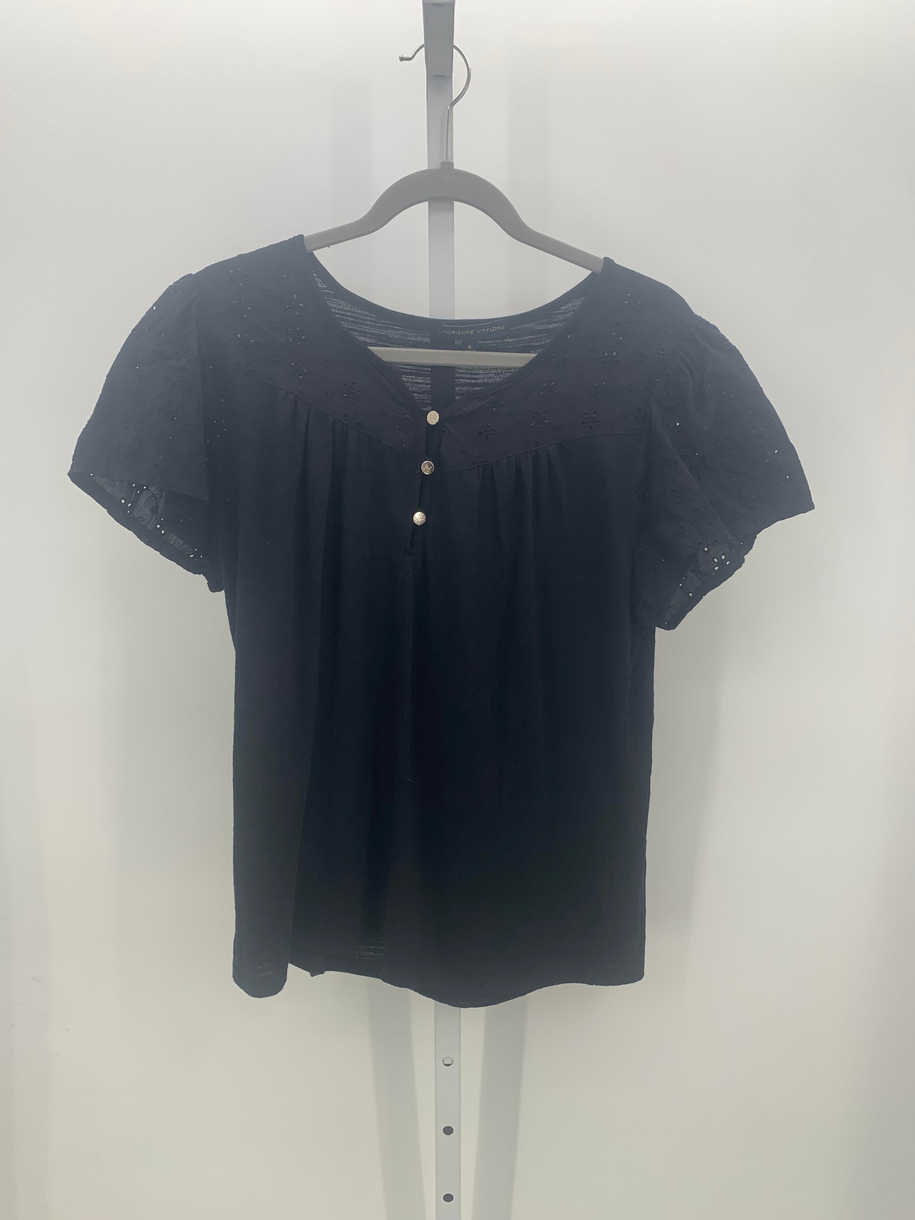 Adrienne Vittadini Size Extra Large Misses Short Sleeve Shirt