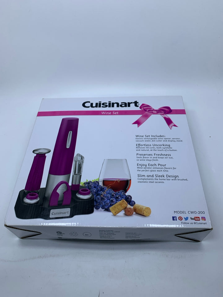 NIB PURPLE WINE SET 6 PC.