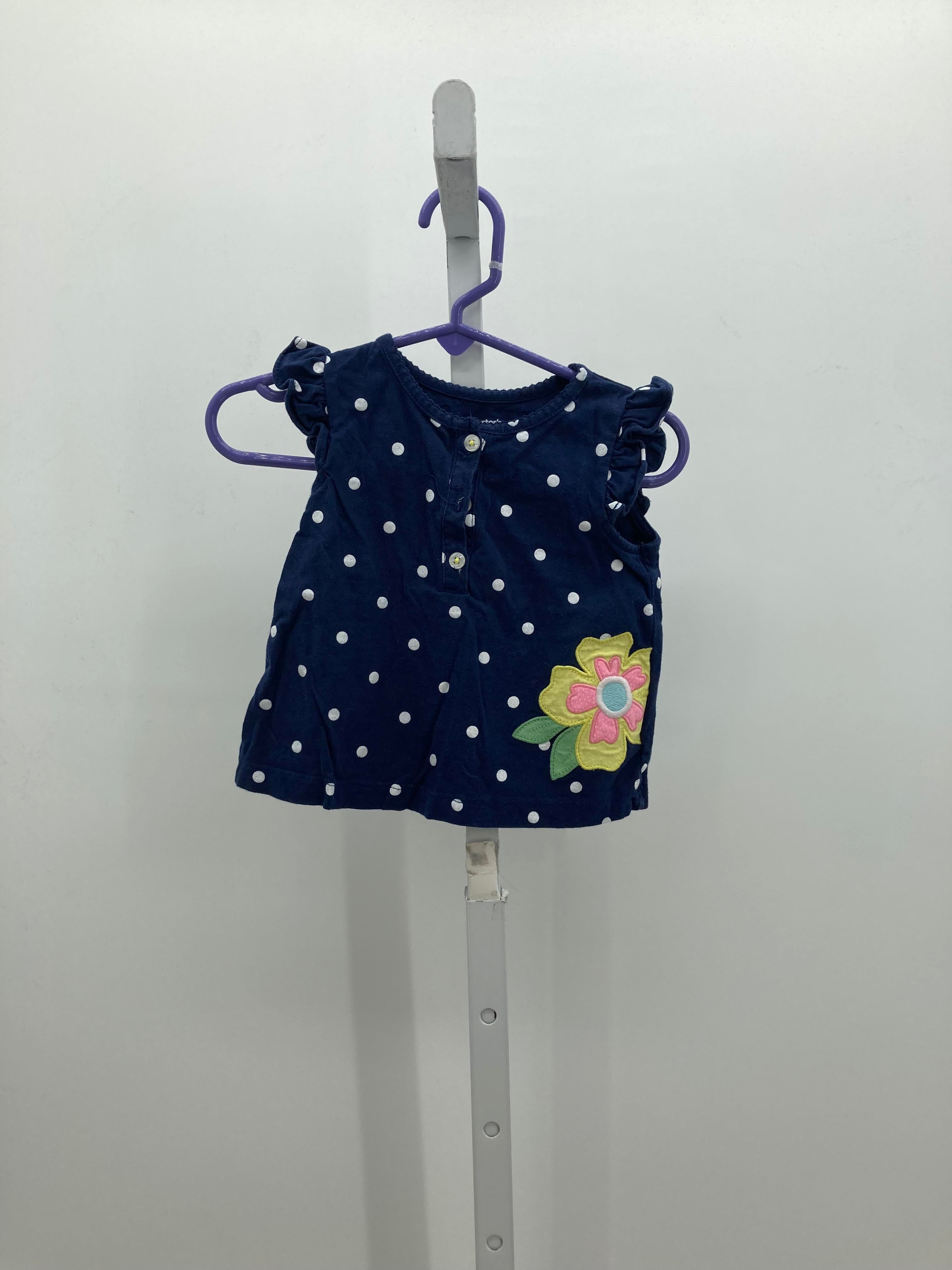 Carters Size 9 Months Girls Sleeveless Shirt
