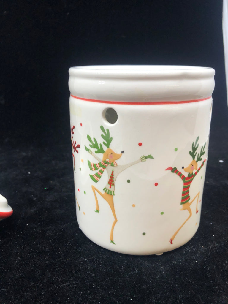 2PC DANCING REINDEER WAX WARMER.
