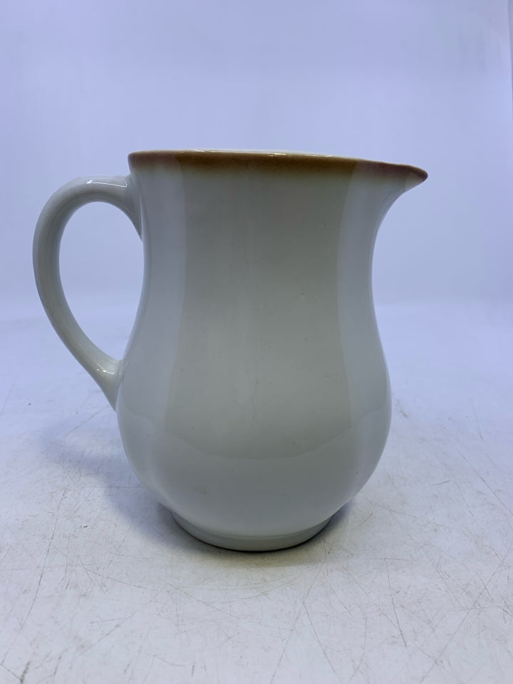 BROWN FLOWER SMALL PITCHER.