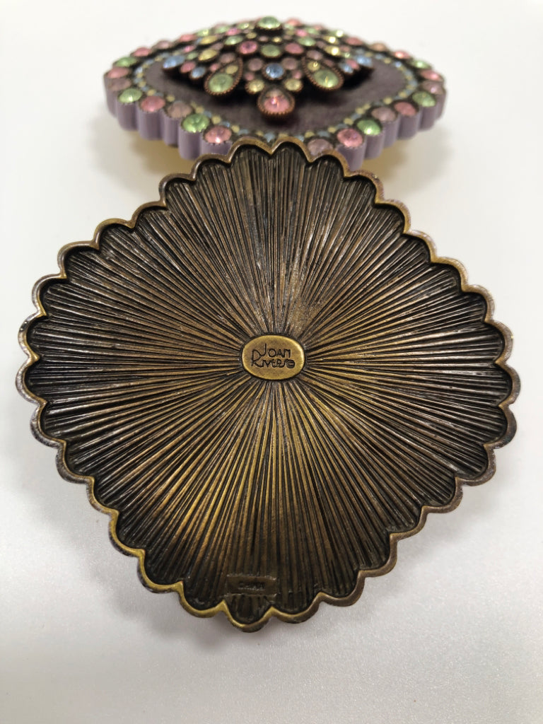 PURPLE JEWEL TRINKET BOX.