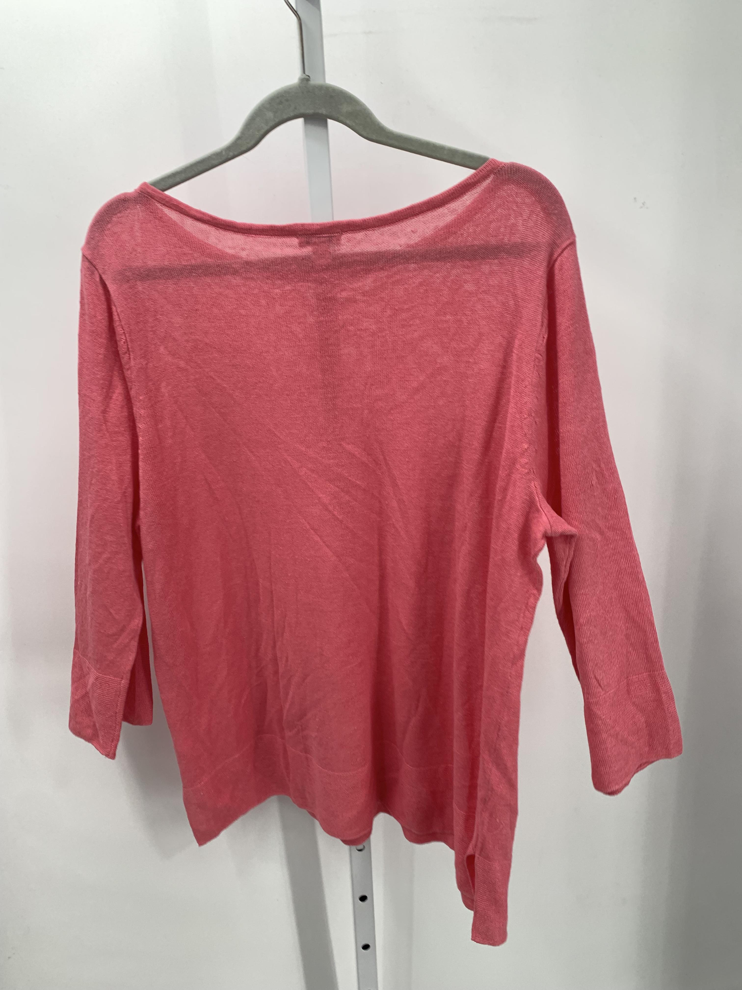 J-Jill Size X Large Petite Petite 3/4 Sleeve Shirt