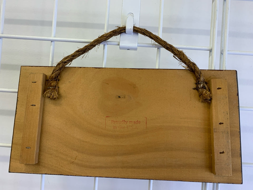 THIS JUST IN- WOOD SIGN.