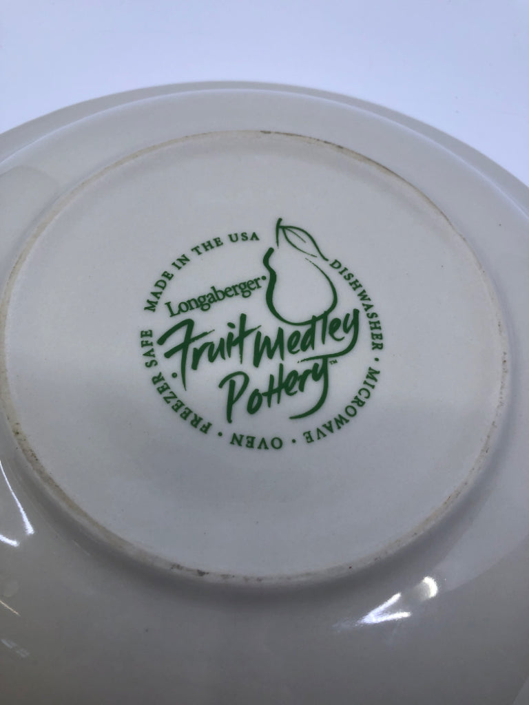 LONGABERGER FRUIT MEDLEY SERVING BOWL.