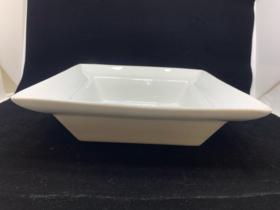 POTTERY BARN GREAT WHITE SQUARE BOWL.