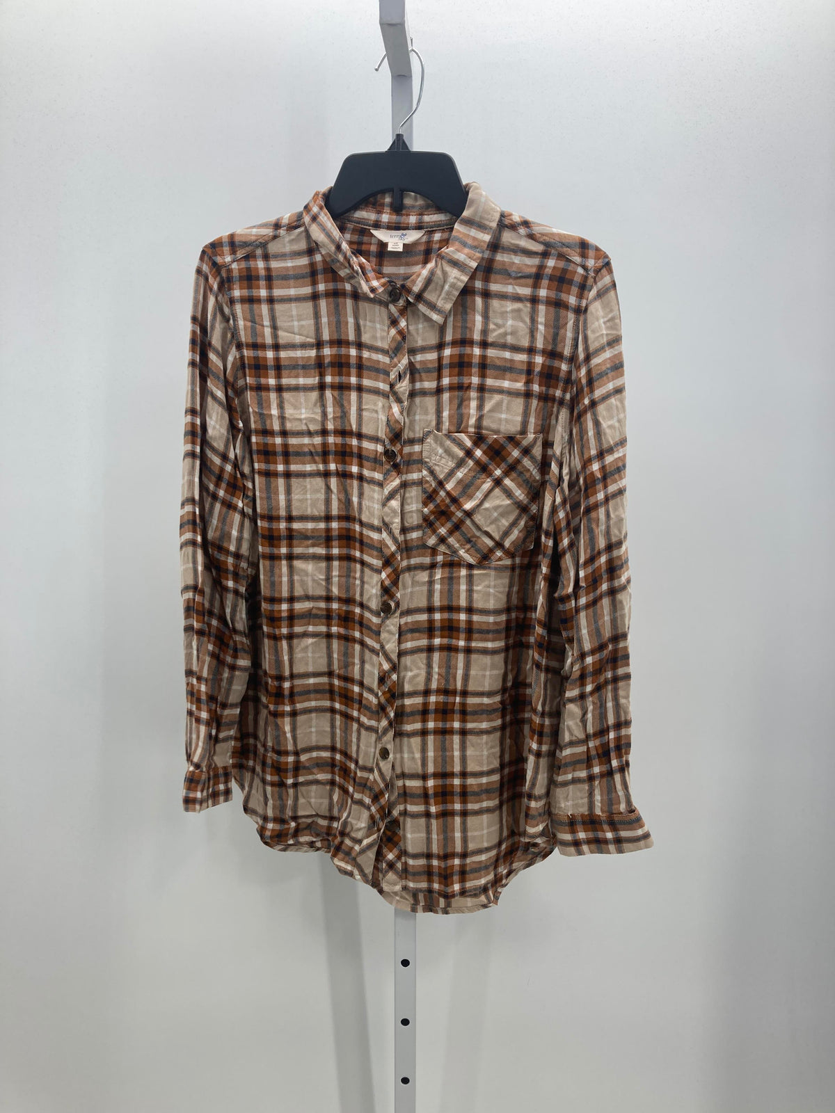 Terra & Sky Size 0X Womens Long Sleeve Shirt