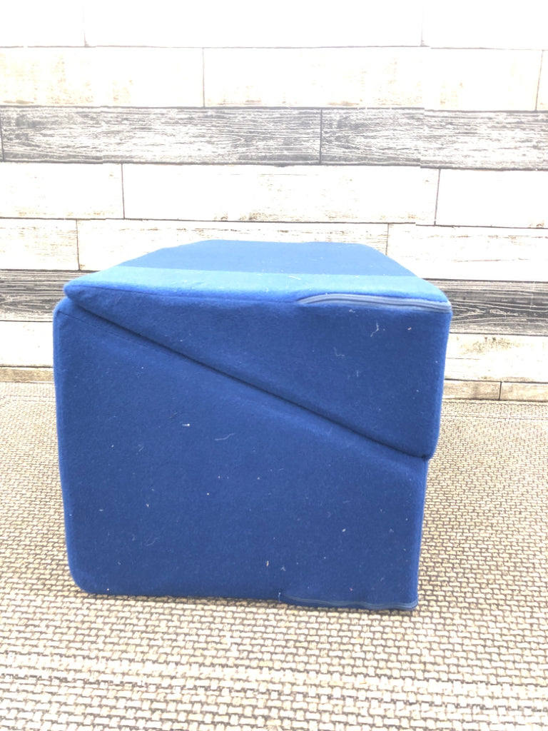 BLUE RECTANGLE BODY WEDGE PILLOW.
