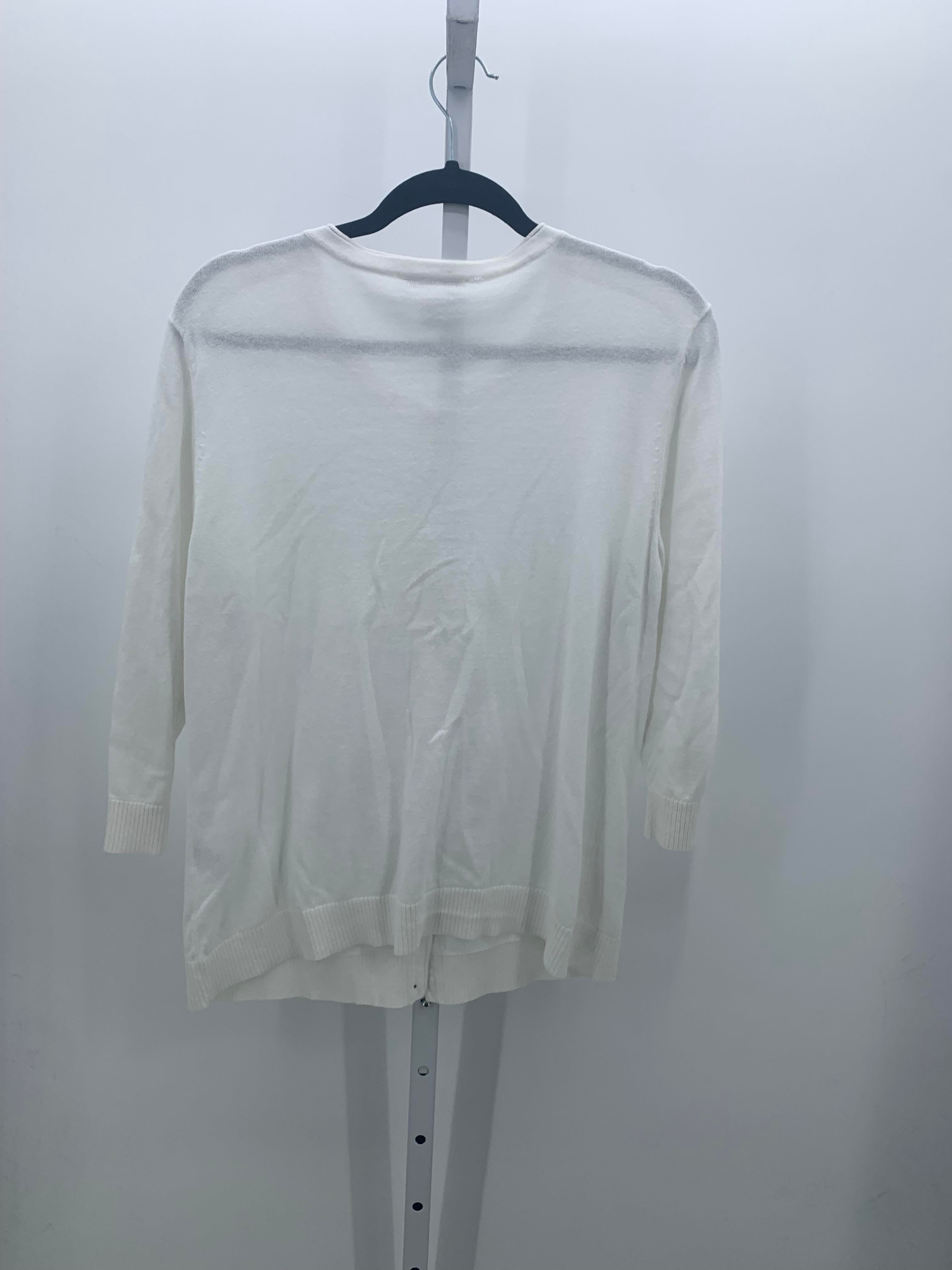 Christopher & Banks Size Large Misses 3/4 Sleeve Sweater